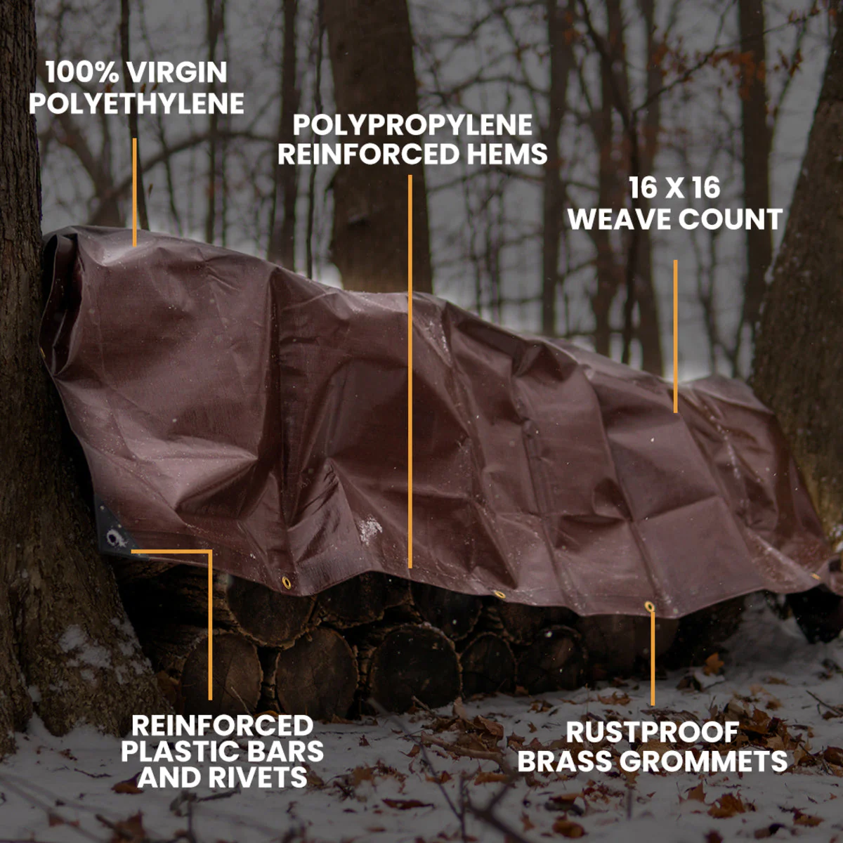 12’ x 25’ Super Heavy Duty Poly Tarp - Image 4