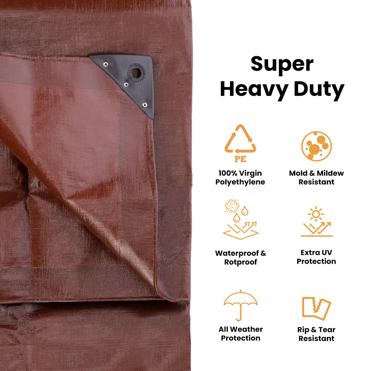 14’ x 16’ Super Heavy Duty Poly Tarp - Image 2