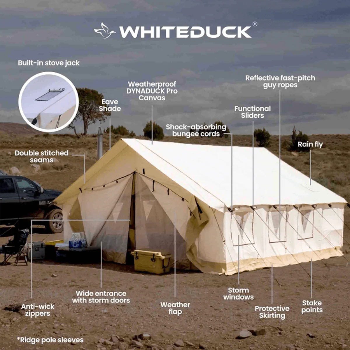 16'x20' Alpha Pro Wall Tent - Image 2