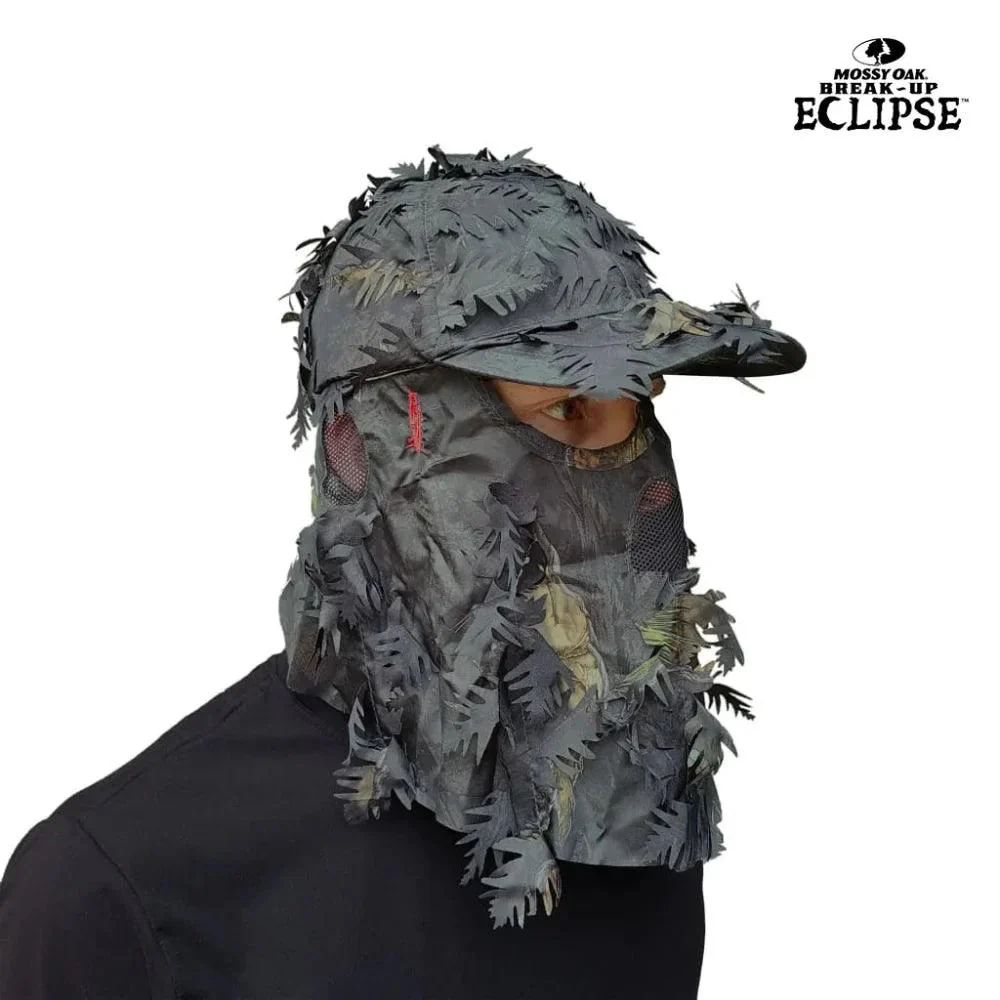 3D Leafy Camo Face Mask Ball Cap in Mossy Oak and Realtree (Adj, OSFM) - Image 32