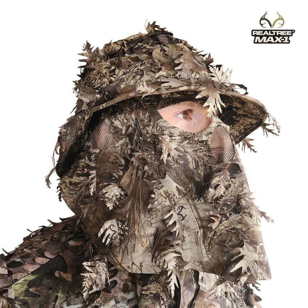 3D Leafy Camo Face Mask Bucket Hats in Mossy Oak and Realtree - Adjustable OSFM - Image 19