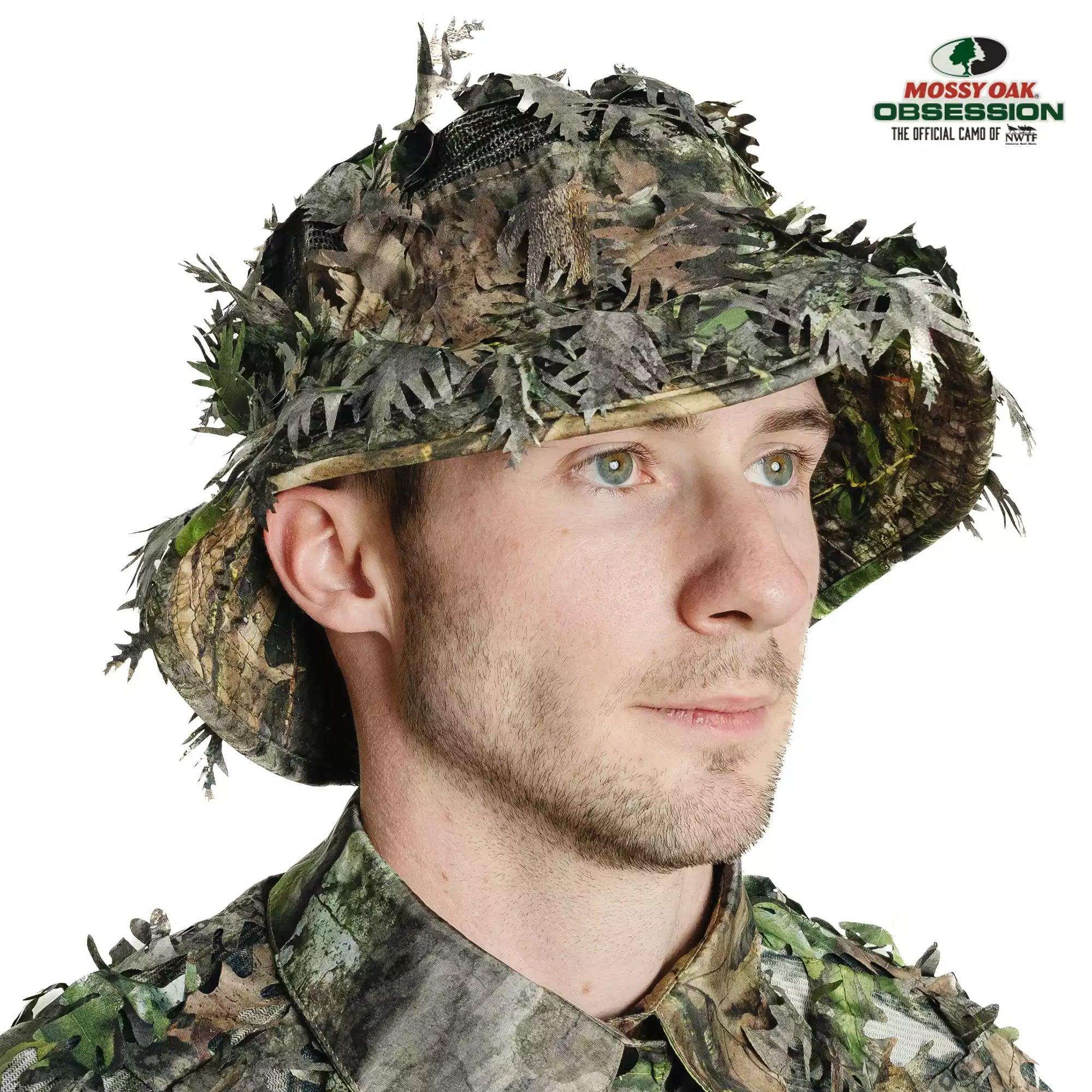 3D Leafy Camo Face Mask Bucket Hats in Mossy Oak and Realtree - Adjustable OSFM - Image 22