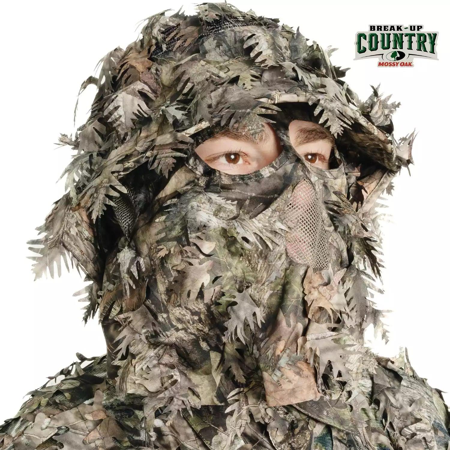 3D Leafy Camo Face Mask Bucket Hats in Mossy Oak and Realtree - Adjustable OSFM - Image 51