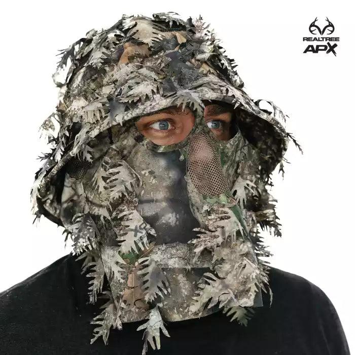 3D Leafy Camo Face Mask Bucket Hats in Mossy Oak and Realtree - Adjustable OSFM - Image 62