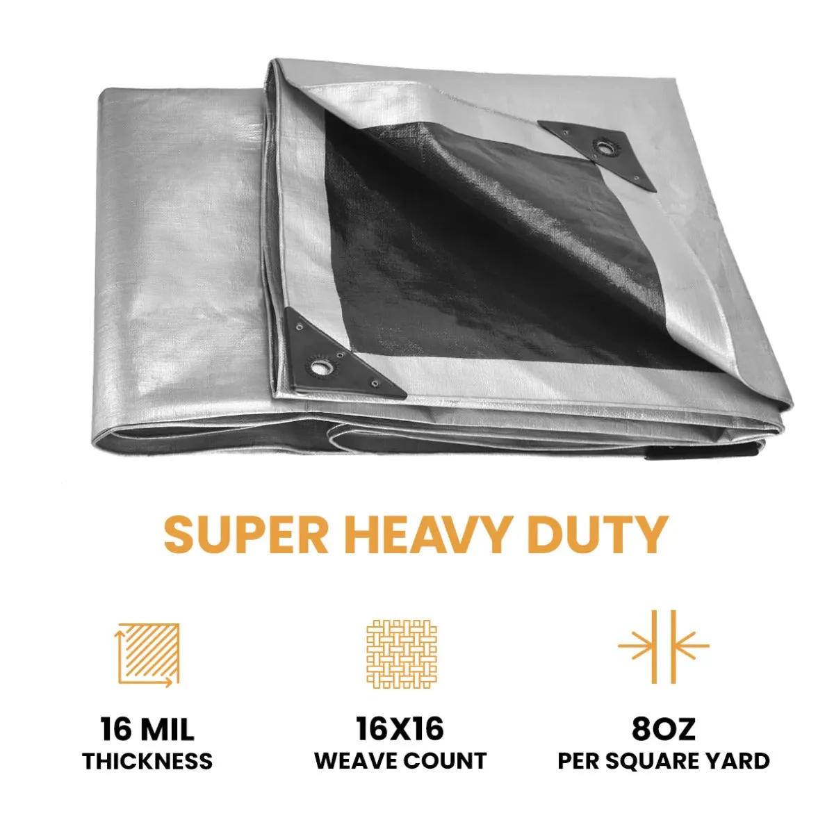 20’ x 30’ Super Heavy Duty Poly Tarp - Image 6