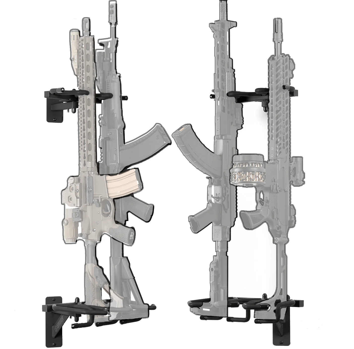 3 Slot Adjustable Wall Rack - Image 2