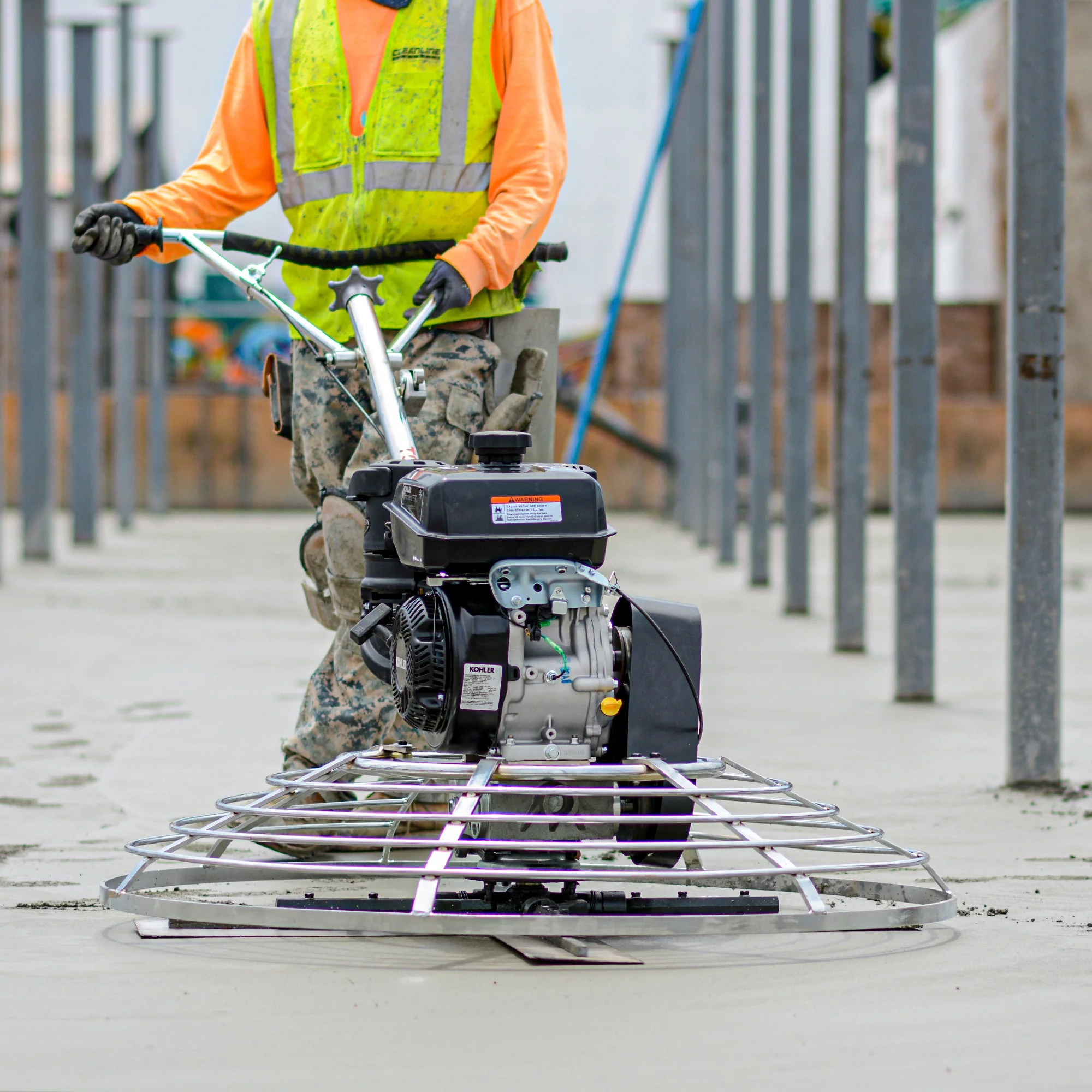 36" Concrete Power Trowel 6HP Kohler Float Pan Screed Edge Cement Finishing Tool - Image 9