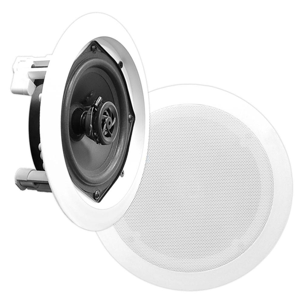 4) New PYLE PRO PDIC61RD 6.5'' White 400W 2-Way In-Ceiling/Wall Speakers System - Image 2