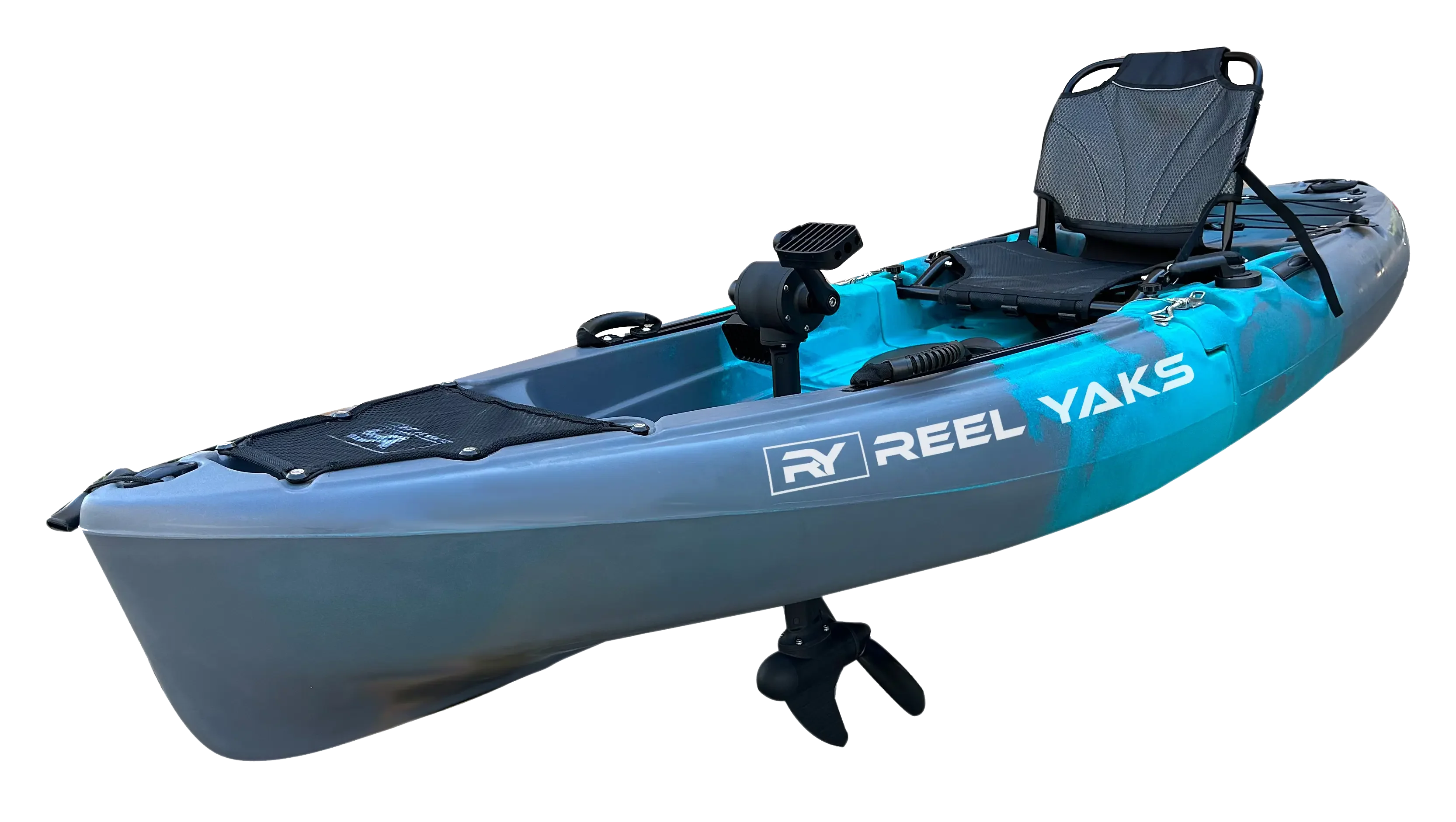 9.5ft Raptor Modular Propeller Drive Pedal Fishing Kayak | 380lbs Capacity | 2 Piece - Image 2