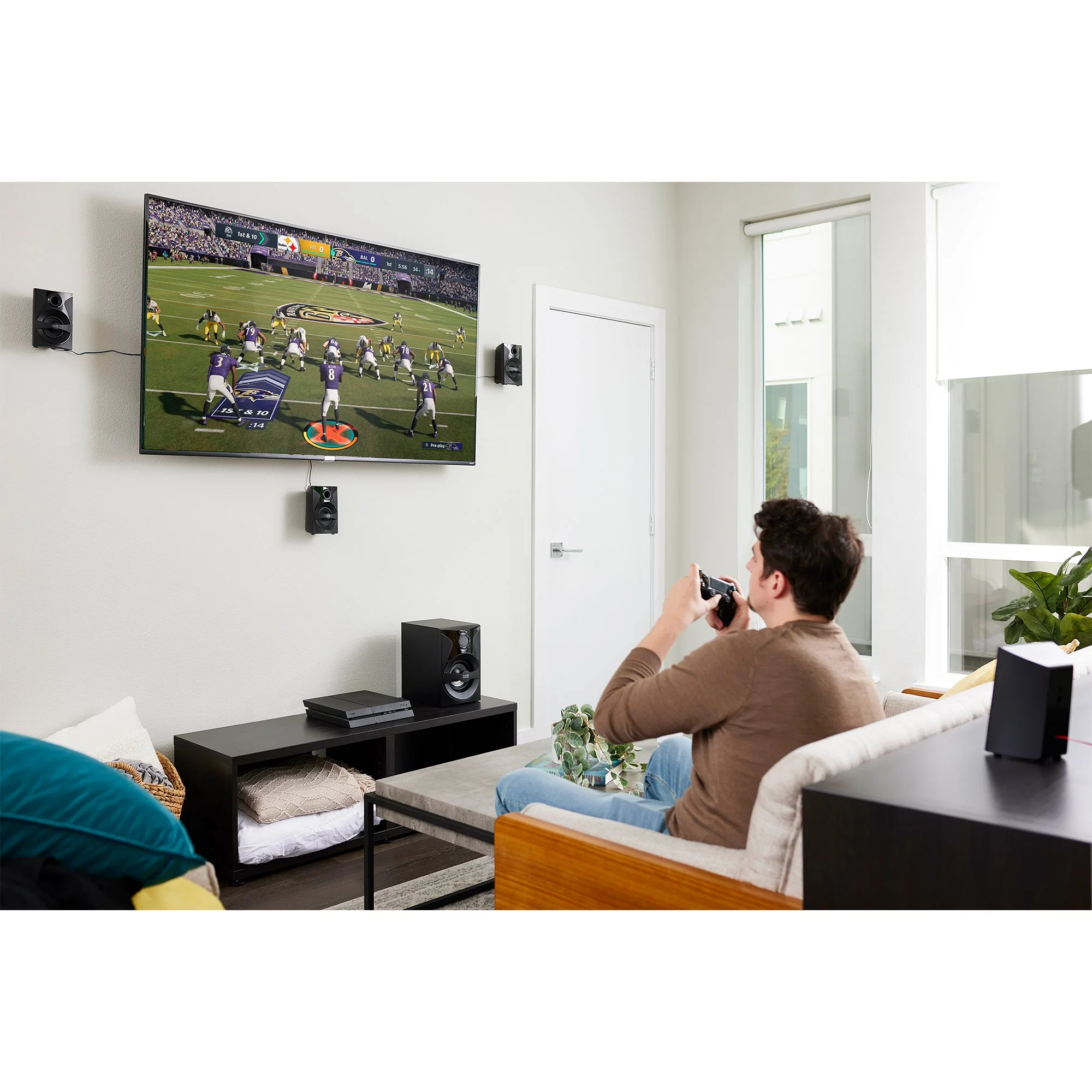 Acoustic Audio by Goldwood AA5400 6 Piece Surround Sound System Set Home Theater - Image 10