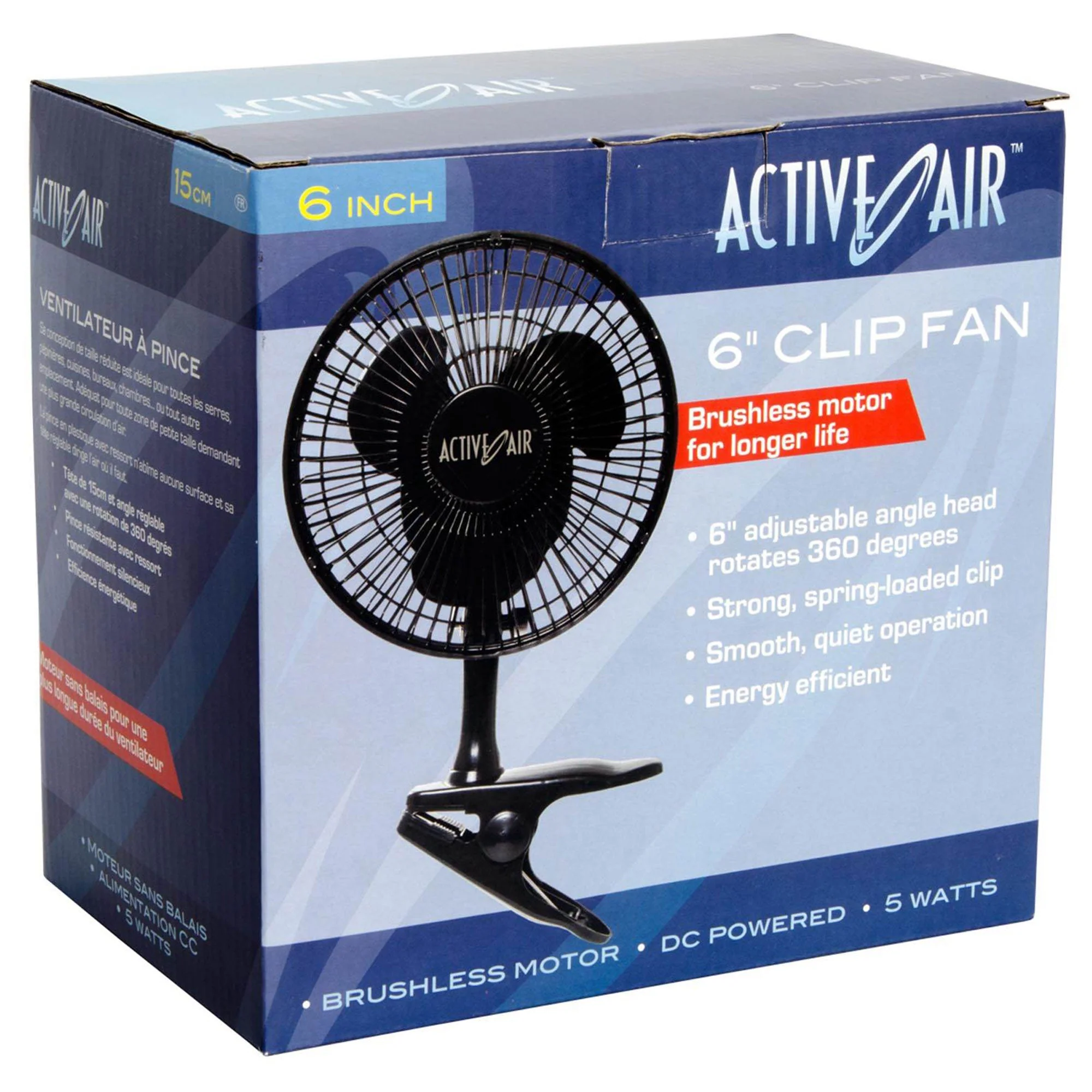 Active Air HORF6 6in Clip-On 5W Brushless Motor Hydroponic Grow Fan for Gardens - Image 4