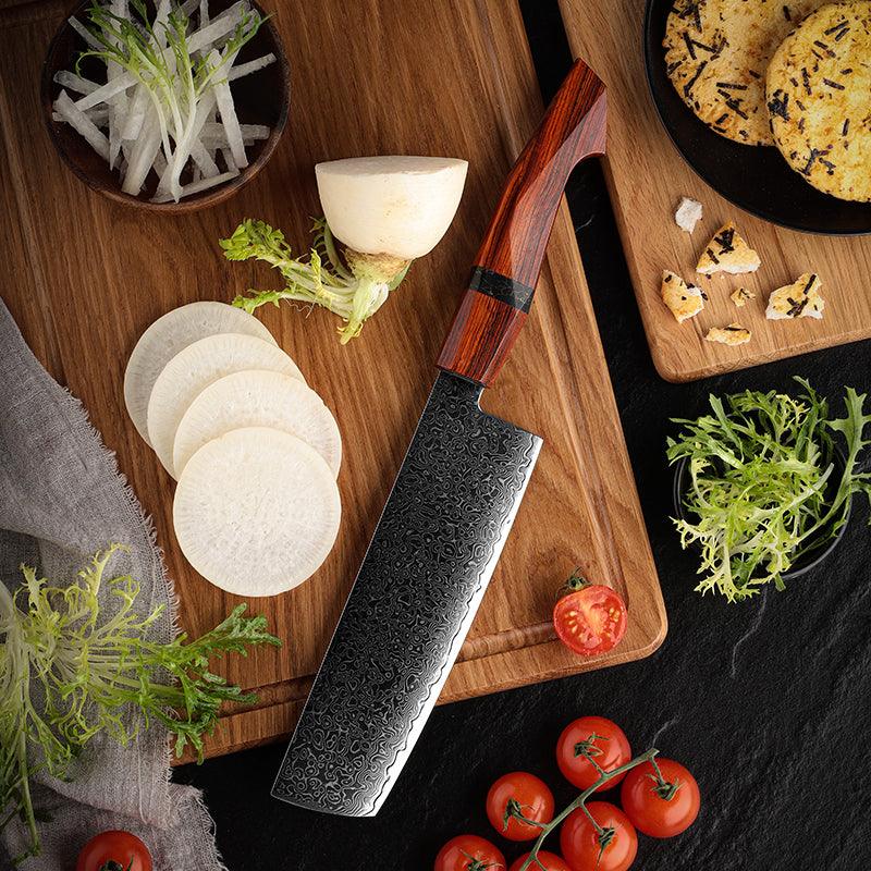 Infinity Japanese Pro Chef Knife Set with Sandalwood & Resin Handles - Image 12