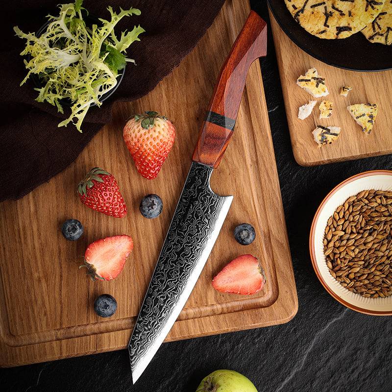 Infinity Japanese Pro Chef Knife Set with Sandalwood & Resin Handles - Image 4