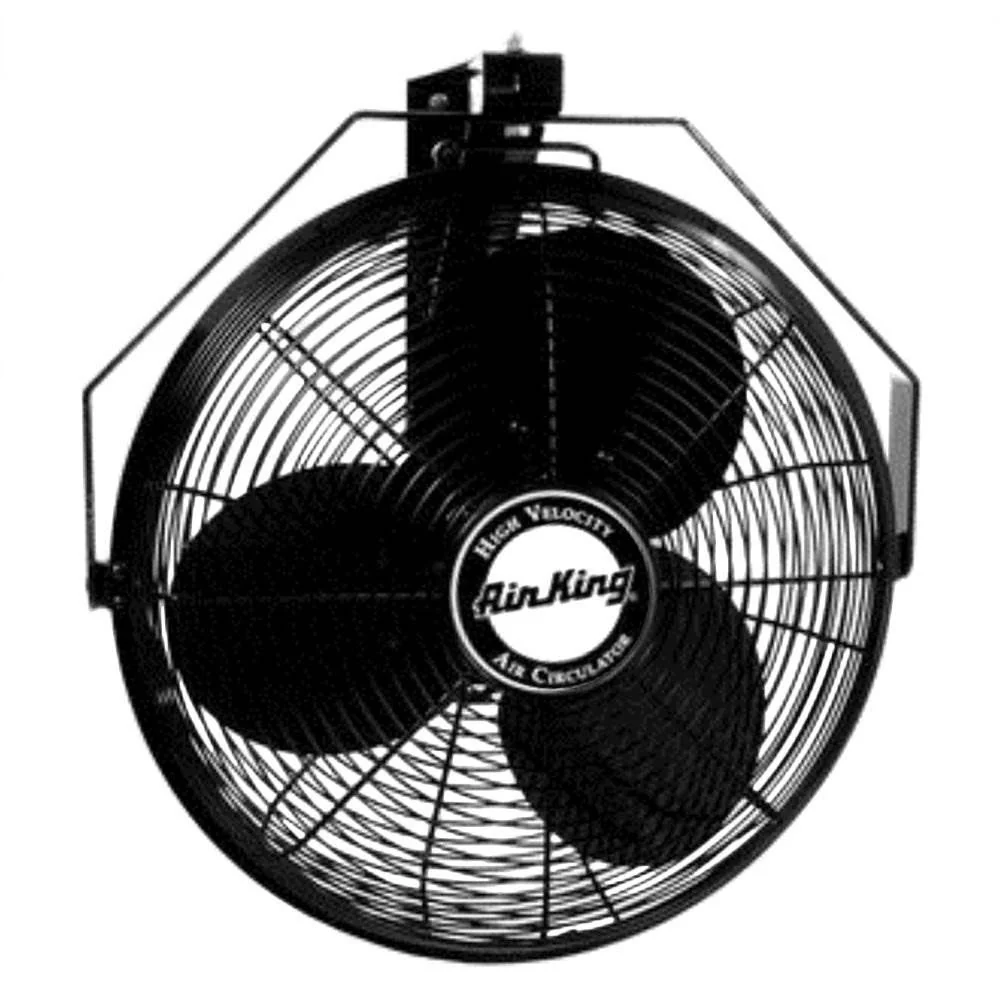 Air King 18 Inch 1/6 HP Industrial Grade 3 Blade Wall Mounted Fan (2 Pack) - Image 2