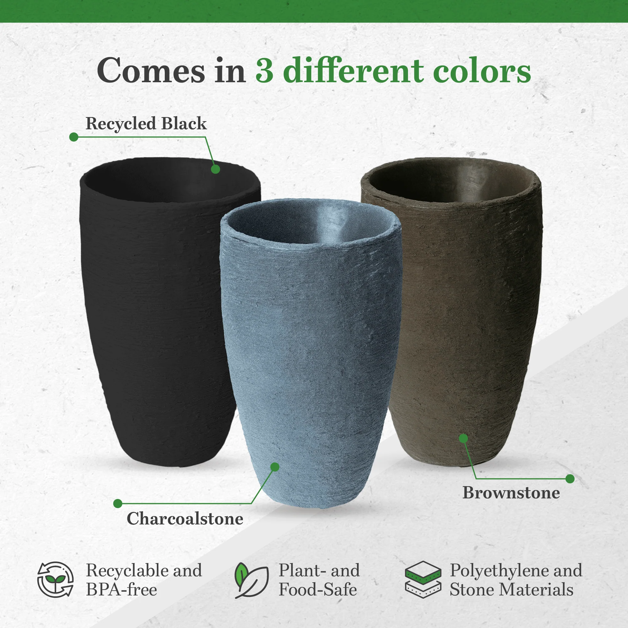 Algreen Products 87313 Athena 28.5" Self-Watering Flower Pot & Planter, Brown - Image 3