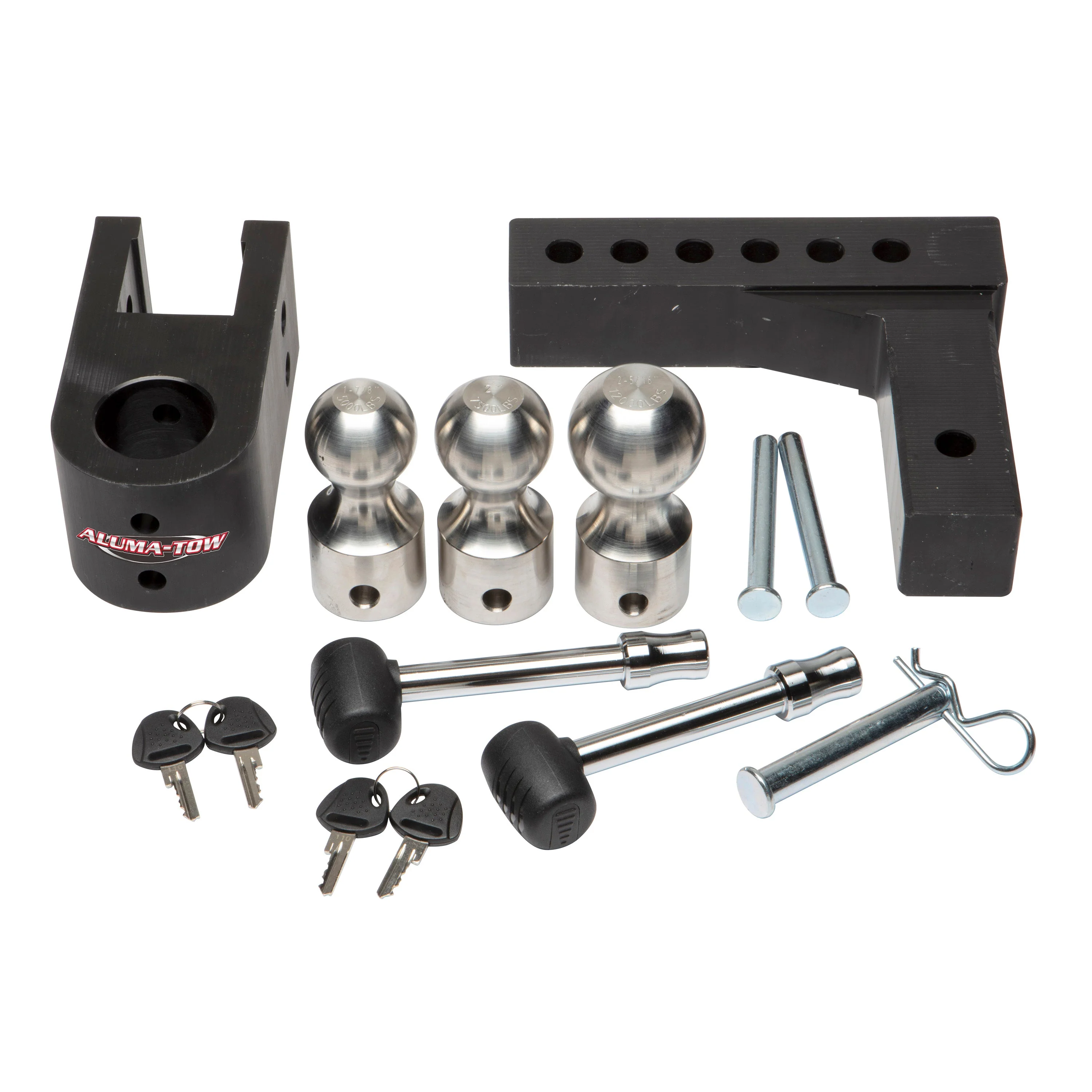Aluma-Tow UT623800 Ultra Adjustable SS Aluminum Ball Mount Kit for 2" Receivers - Image 3