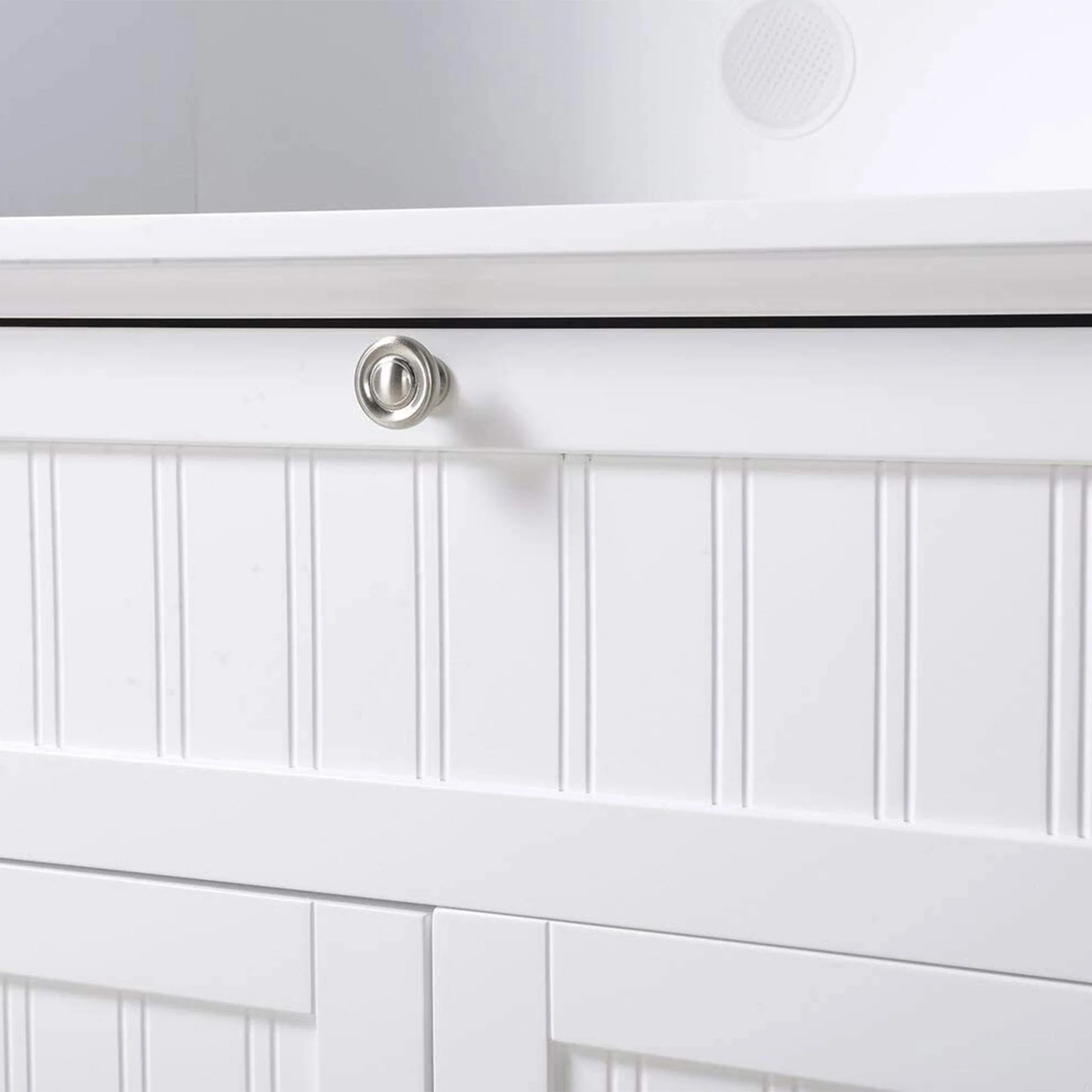 American Furniture Classics OS Home and Office Wooden Buffet and Hutch, White - Image 5