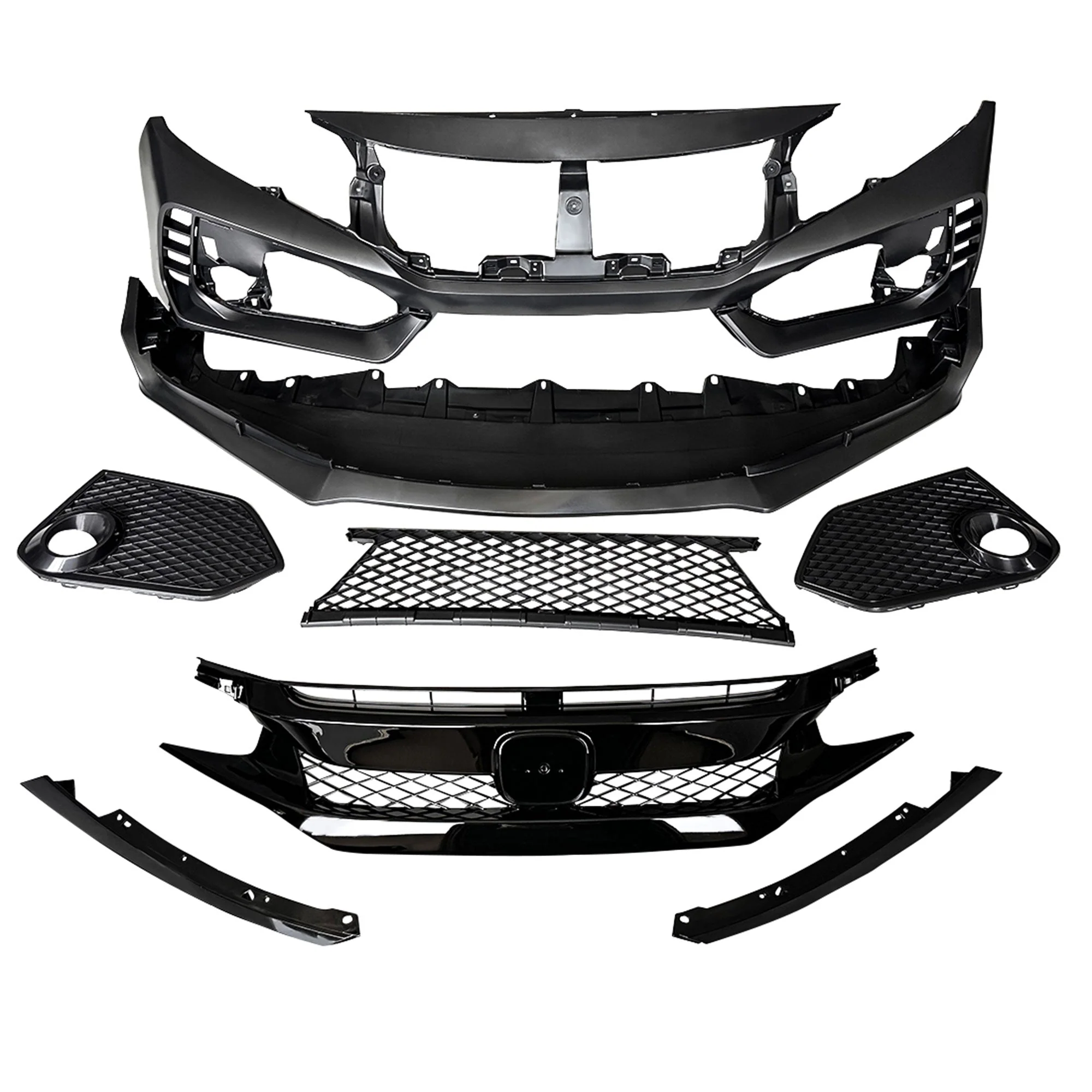 AMERICAN MODIFIED Type R Style Conversion Front Bumper for 2016-2019 Honda Civic - Image 8