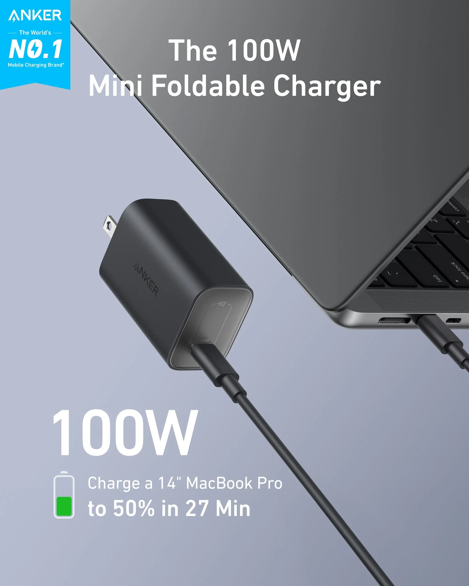 Anker Nano Charger (100W) with USB-C Cable - Image 8