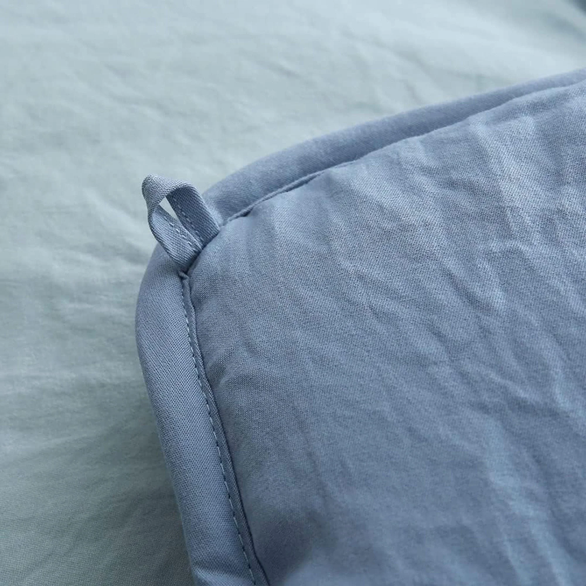 APSMILE Reversible All Season Down Alternative Full Queen Comforter, Light Blue - Image 8