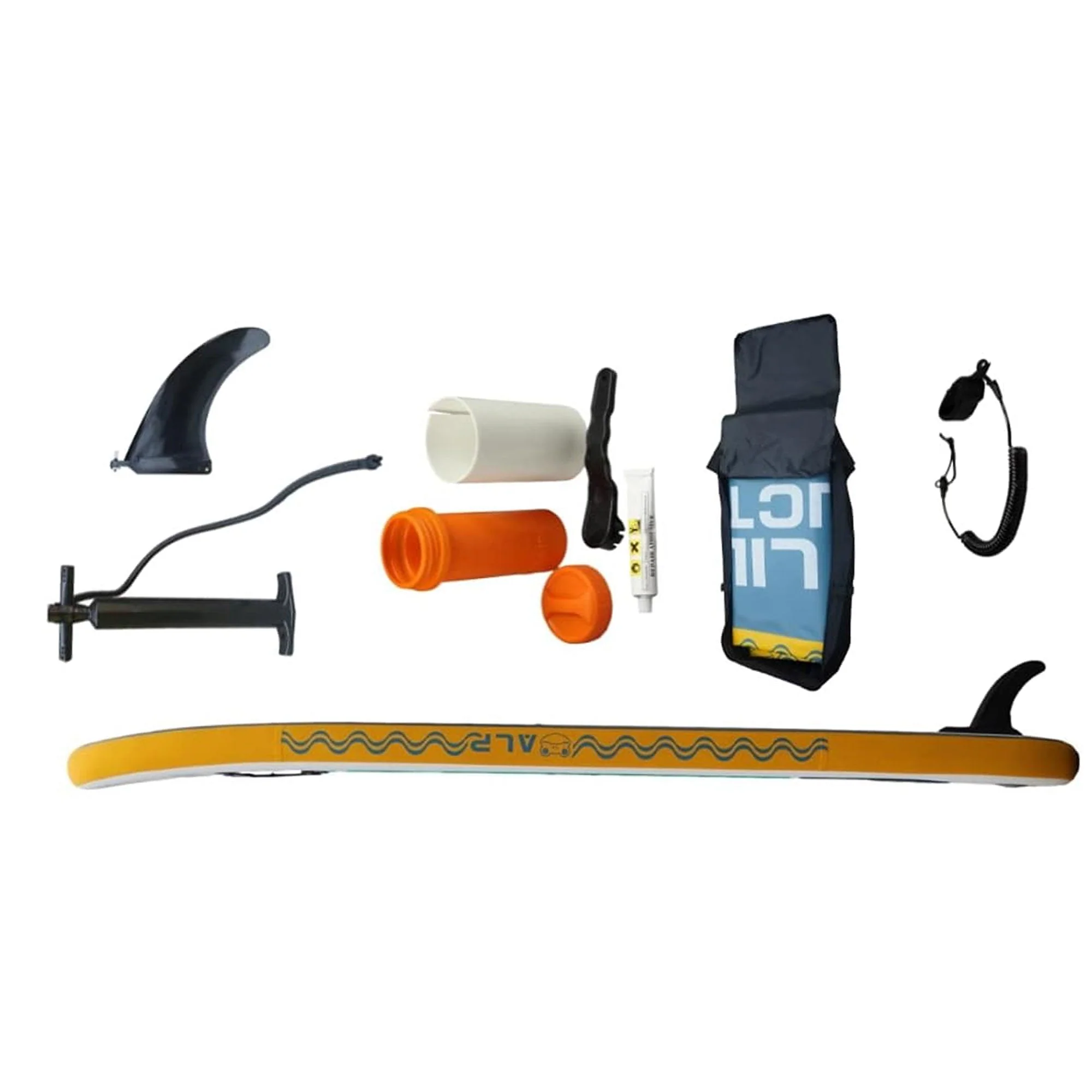 Aqua Lily Pad Premium Inflatable Stand Up Paddle Board w/Accessories & Carry Bag - Image 7