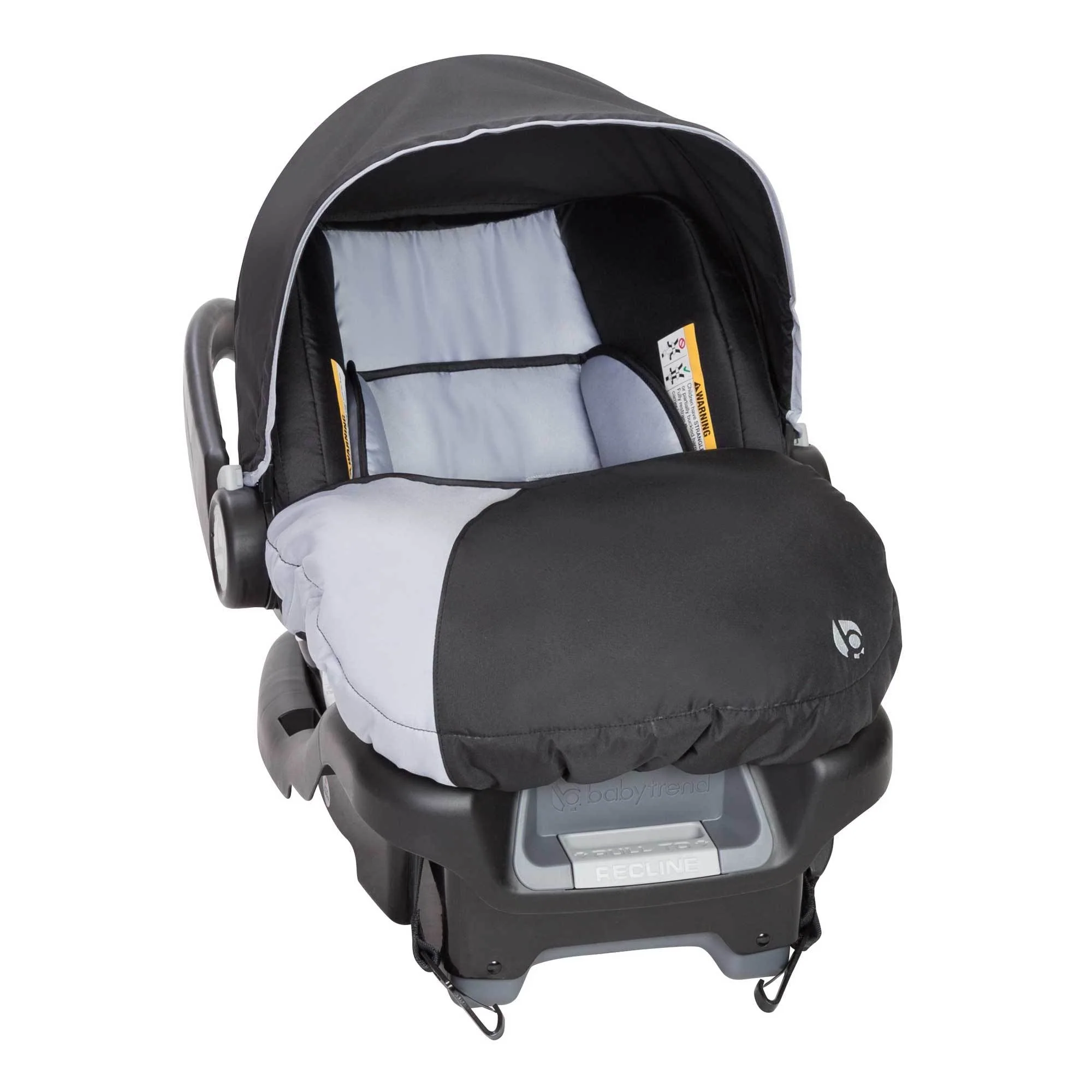 Baby Trend Ally Newborn Baby Infant Car Seat Travel System with Cover, Stormy - Image 7