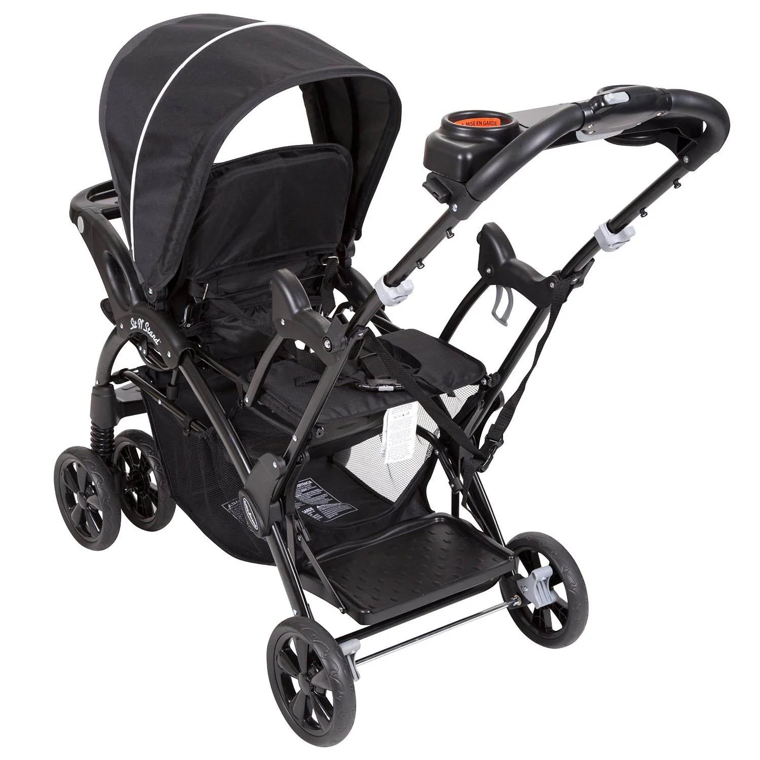 Baby Trend Double Sit N' Stand Toddler and Baby Stroller, Onyx | SS76072A - Image 4