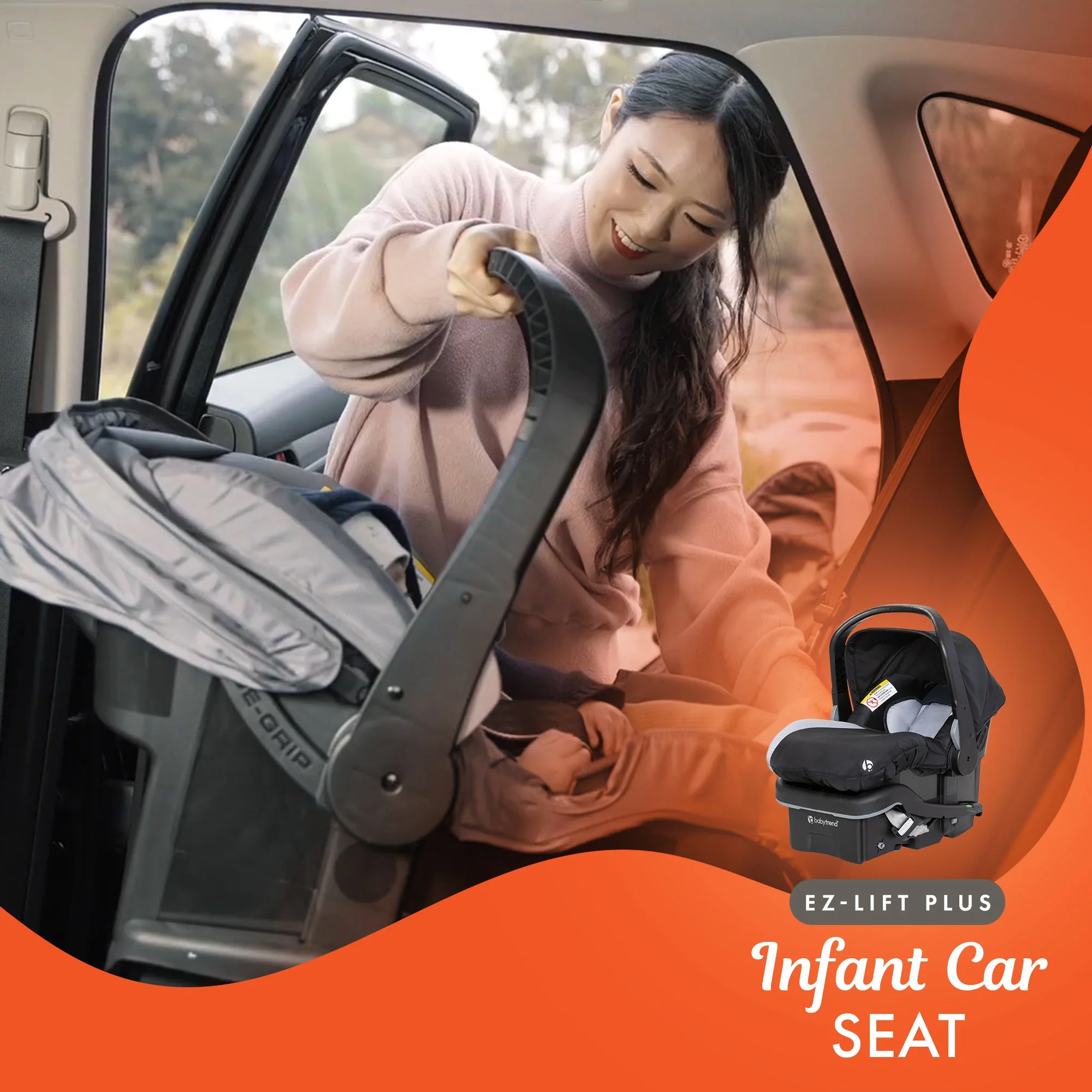 Baby Trend Sit N' Stand Stroller w/Canopy & EZ-Lift Plus Infant Car Seat, Stormy - Image 5