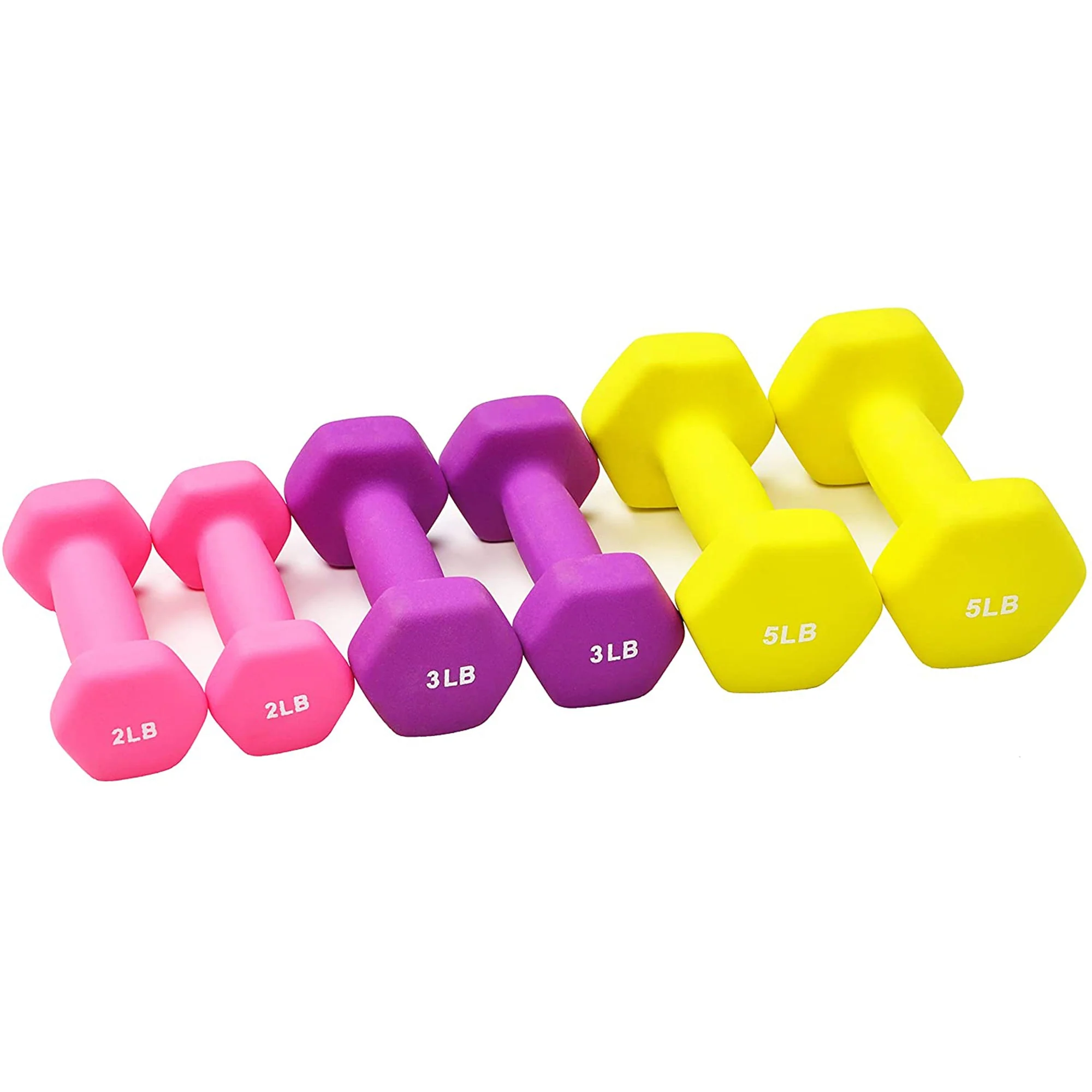 BalanceFrom Neoprene Dumbbell Set with Rack, Nonslip Coated Weights for Women and Men, Strength Training, Multiple Sizes and Colors - Image 10