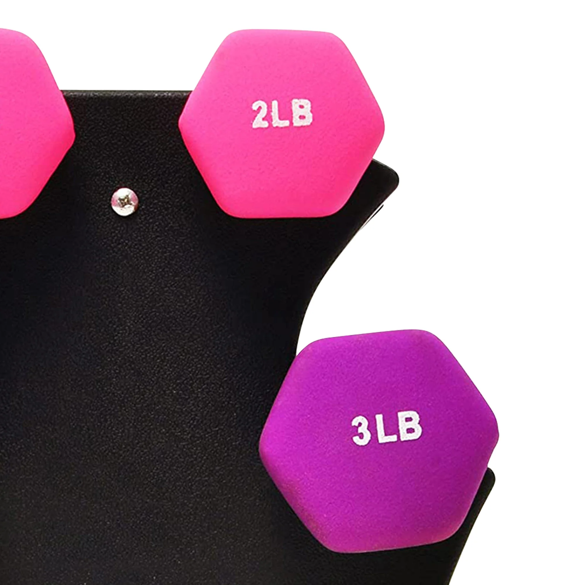 BalanceFrom Neoprene Dumbbell Set with Rack, Nonslip Coated Weights for Women and Men, Strength Training, Multiple Sizes and Colors - Image 8