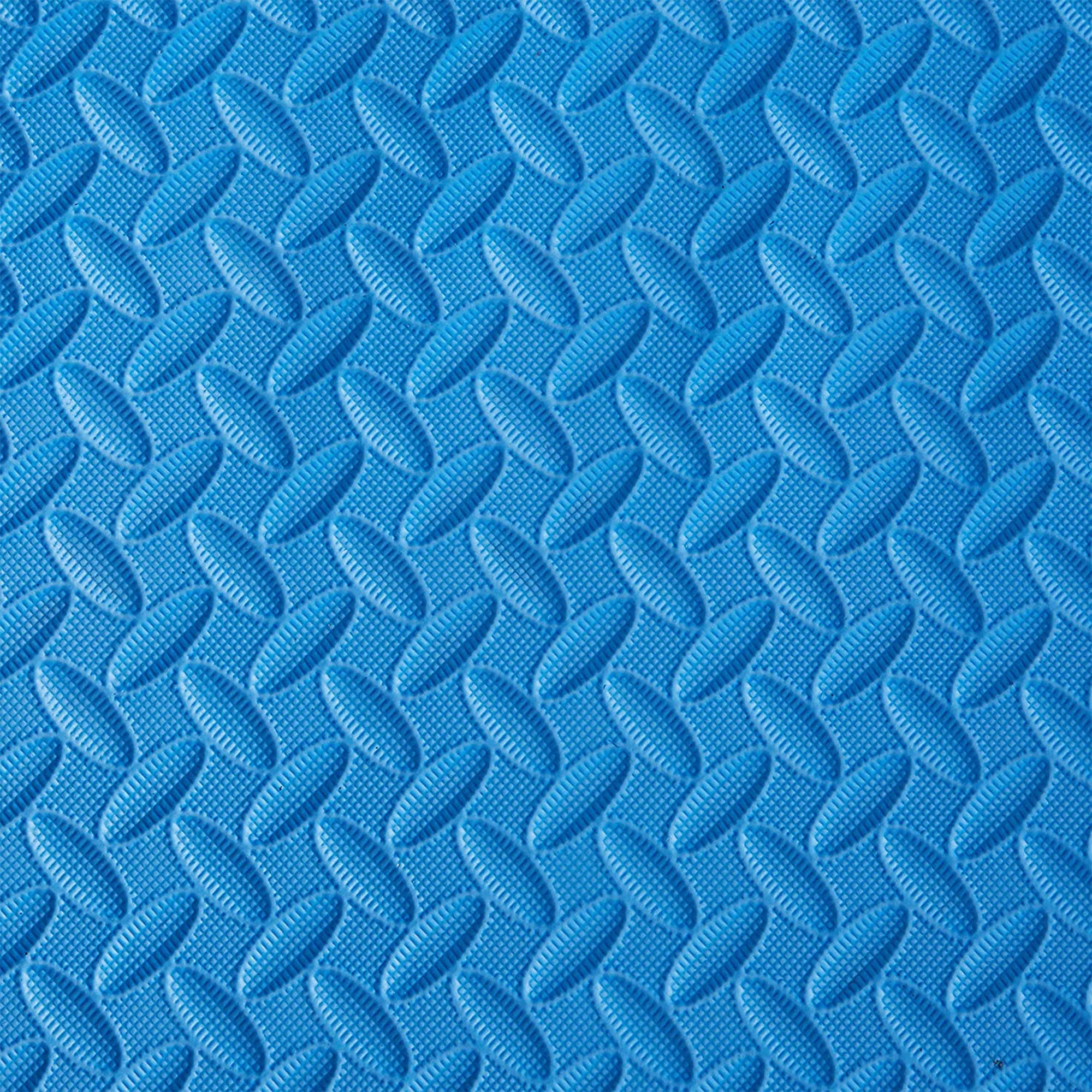 BalanceFrom Fitness 96 Sq Ft Interlocking EVA Foam Exercise Mat Tiles, Blue - Image 8