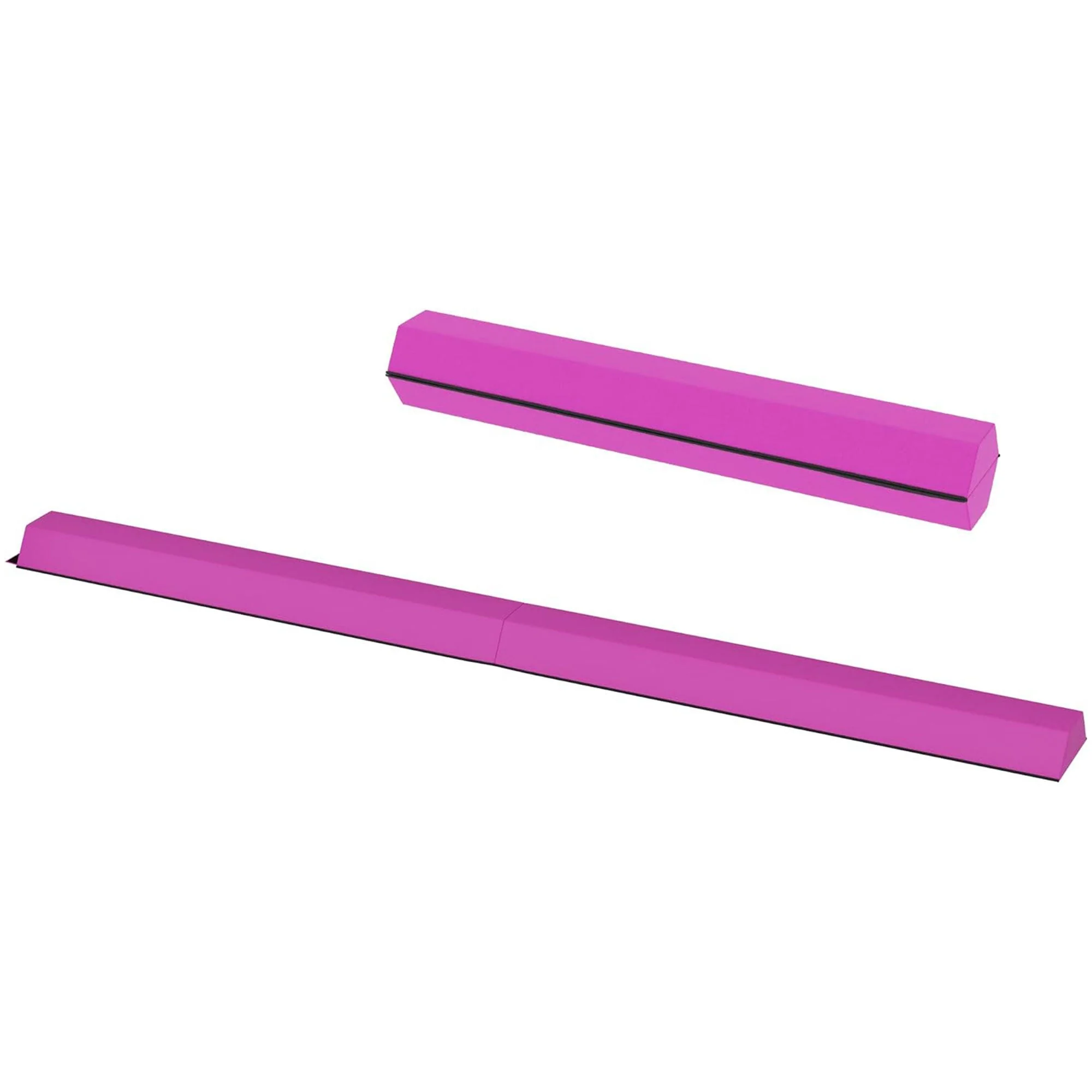 BalanceFrom Fitness All Purpose Mat with 8 Ft Balance Beam Gymnastic Set, Pink - Image 3
