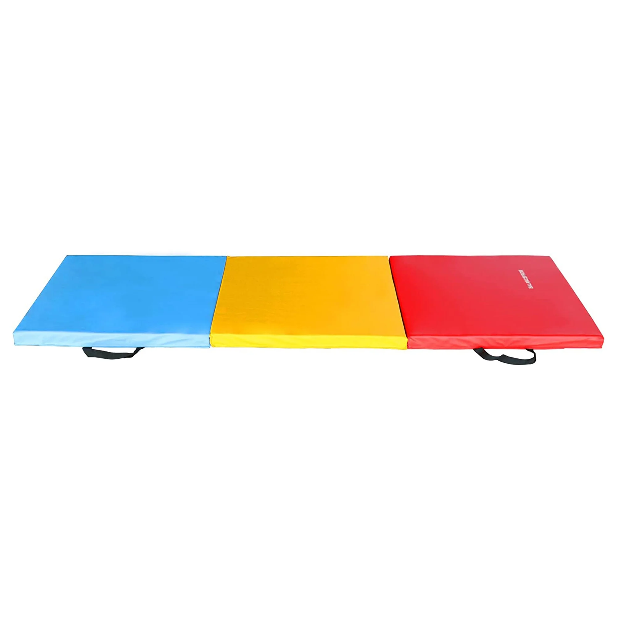 BalanceFrom Fitness GoGym 1.5" Thick Folding 3 Panel Gym Fitness Mat, Multicolor - Image 7