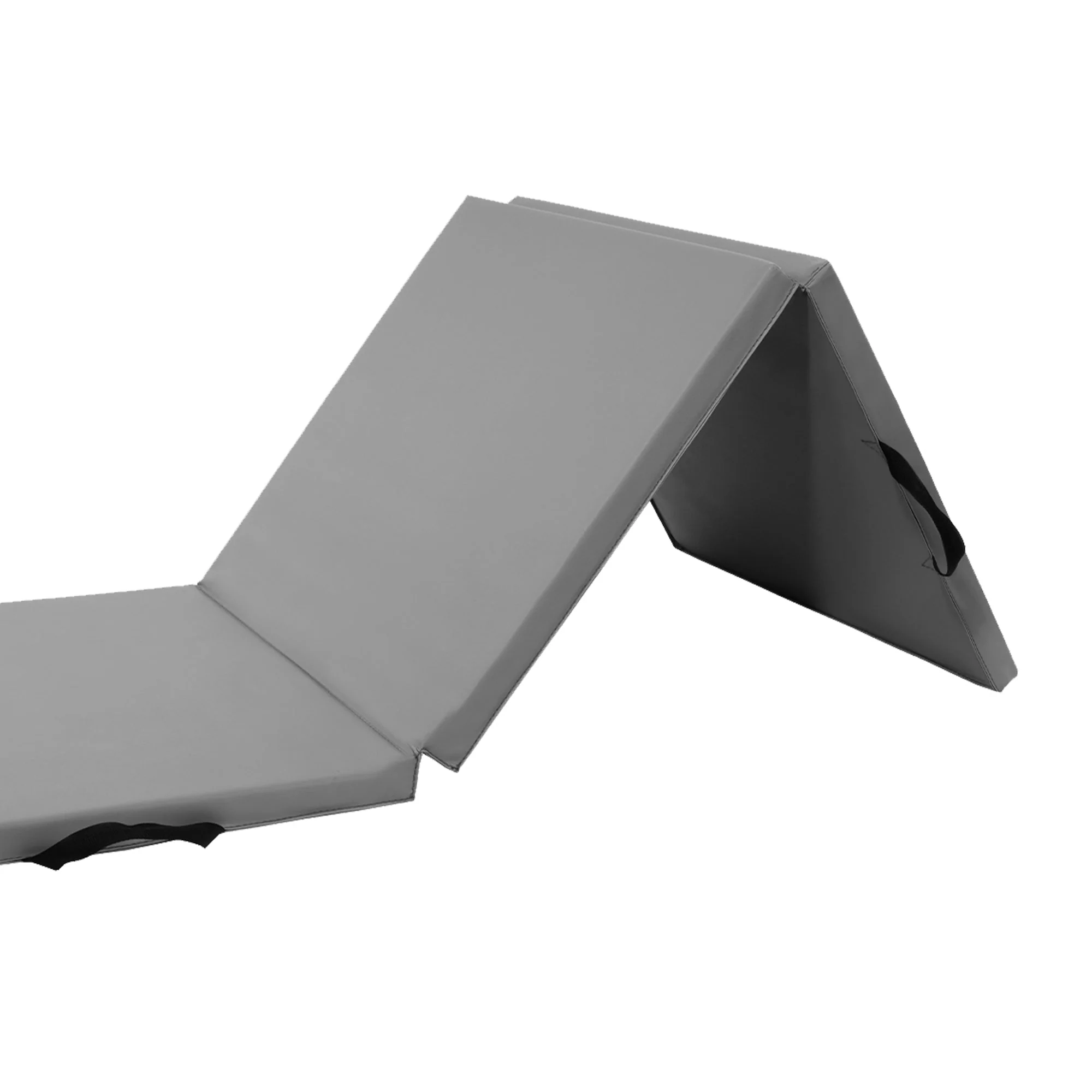 BalanceFrom Fitness GoGym 6x2ft Folding 3 Panel Exercise Mat with Handles, Gray - Image 11