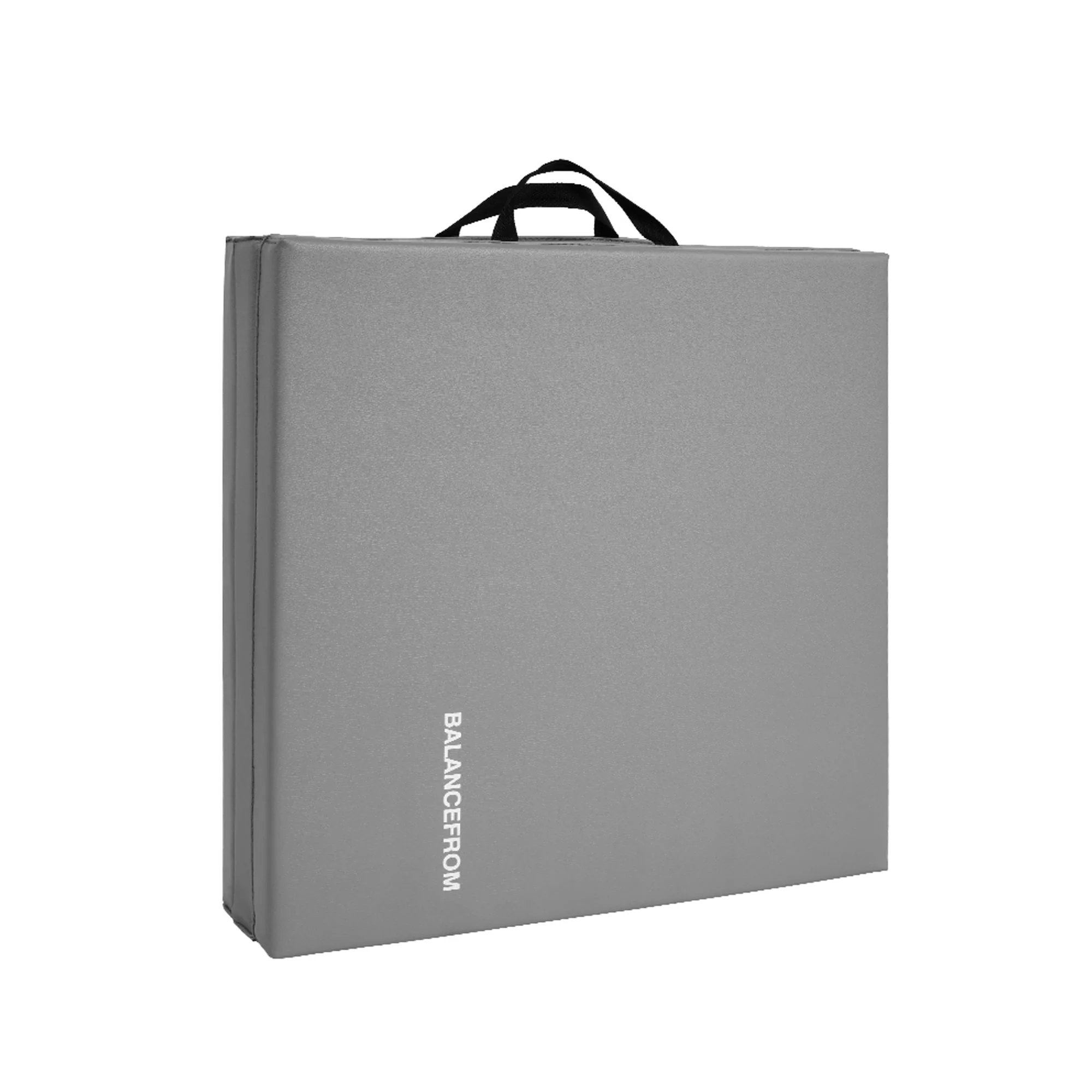 BalanceFrom Fitness GoGym 6x2ft Folding 3 Panel Exercise Mat with Handles, Gray - Image 9