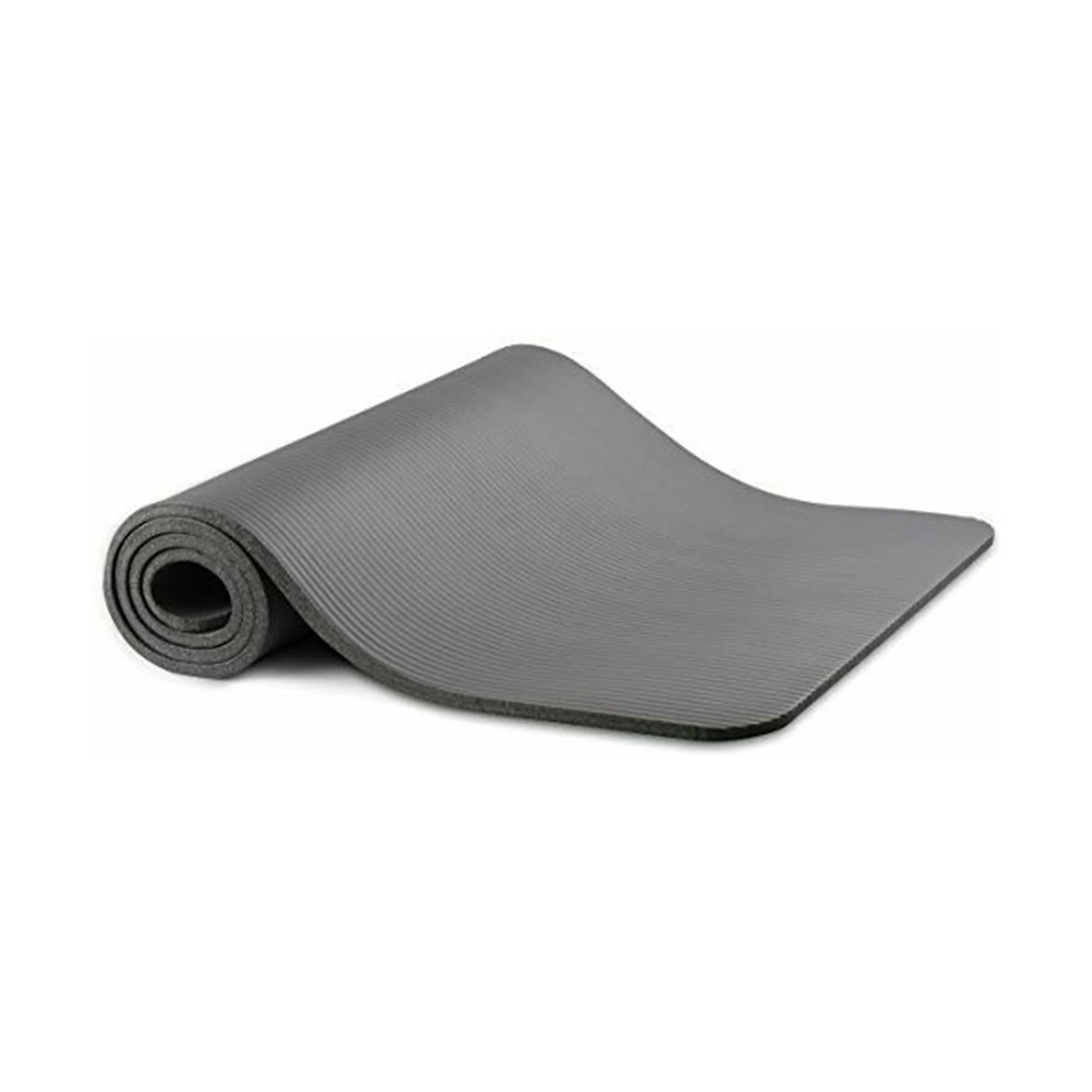 BalanceFrom Fitness GoYoga 71x24in Anti Tear Exercise Yoga Mat with Strap, Gray - Image 2