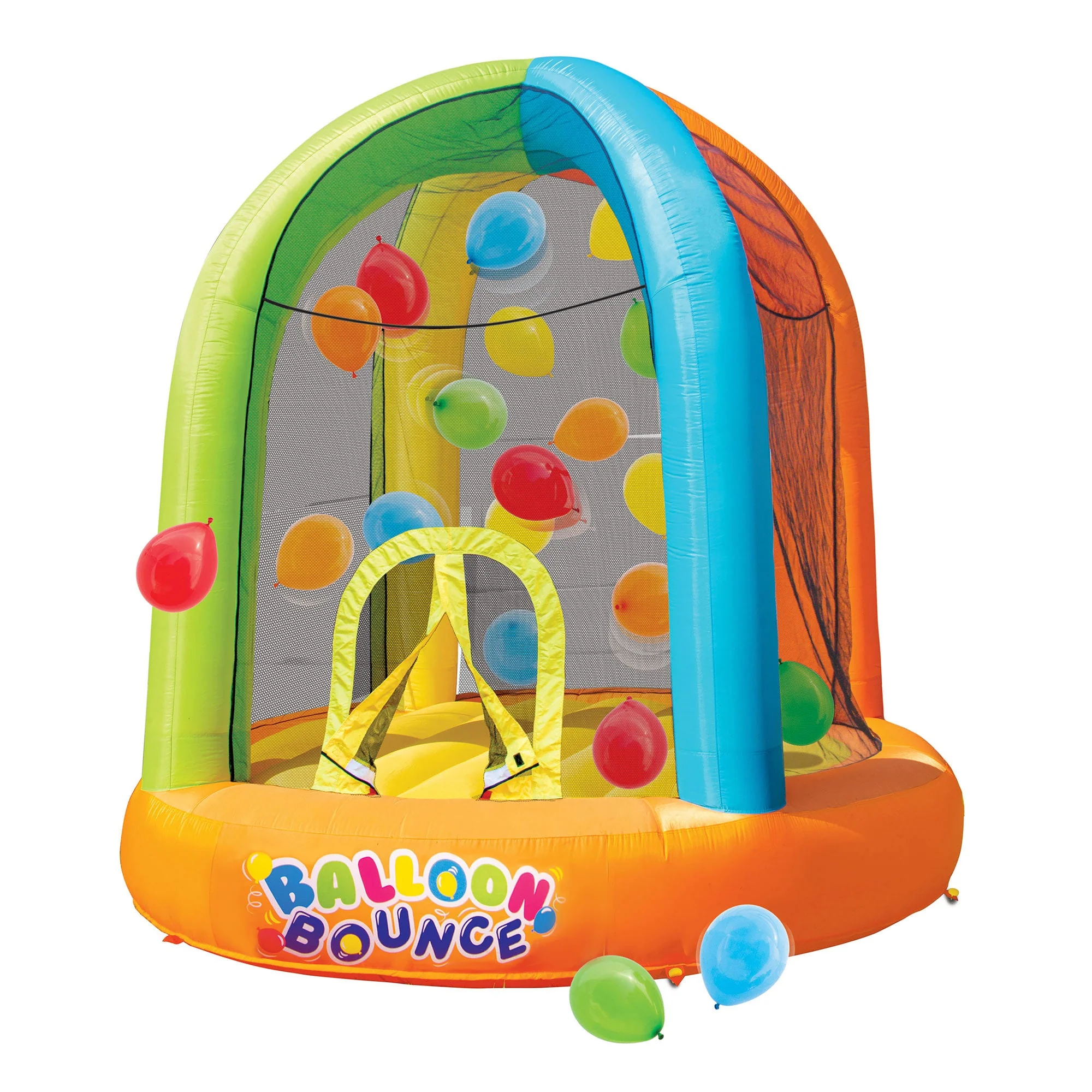 Banzai Inflatable Balloon Bounce House Activity Play Center with 20 Balloons - Image 7