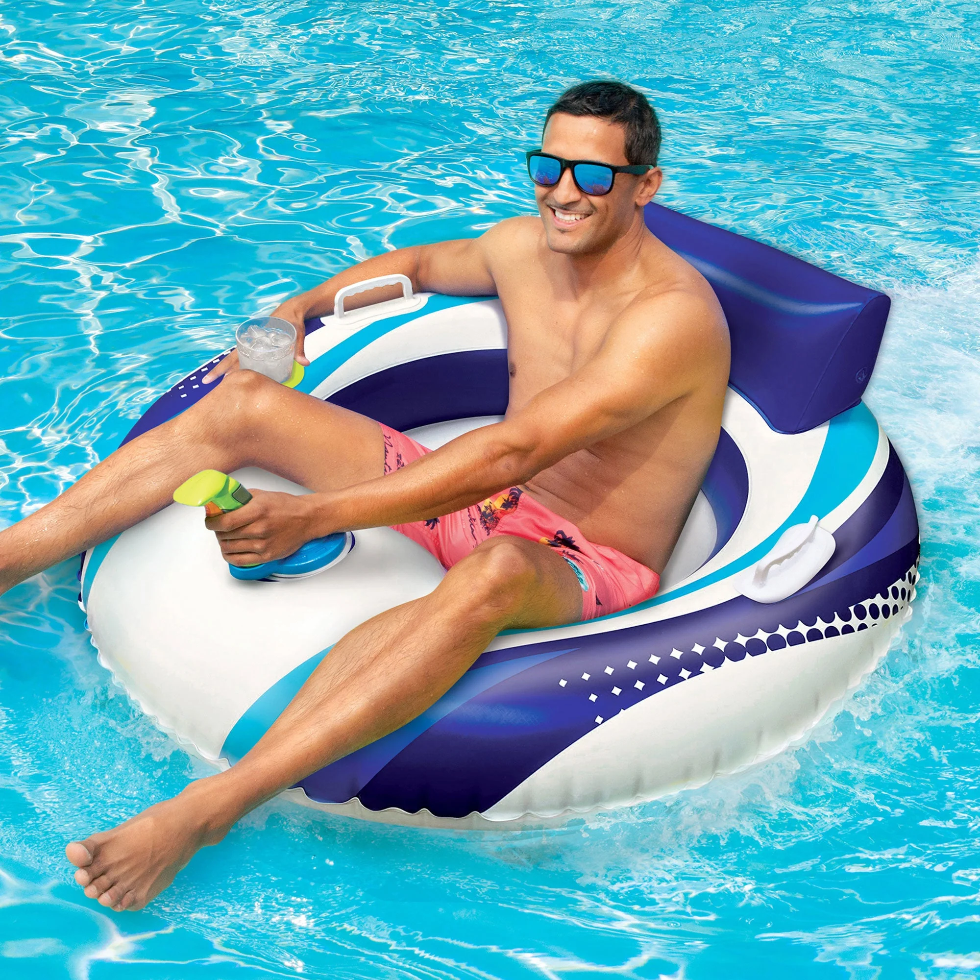 Banzai Motorized Battery Powered Inflatable Pool Cruiser Float for Teens/Adults - Image 5