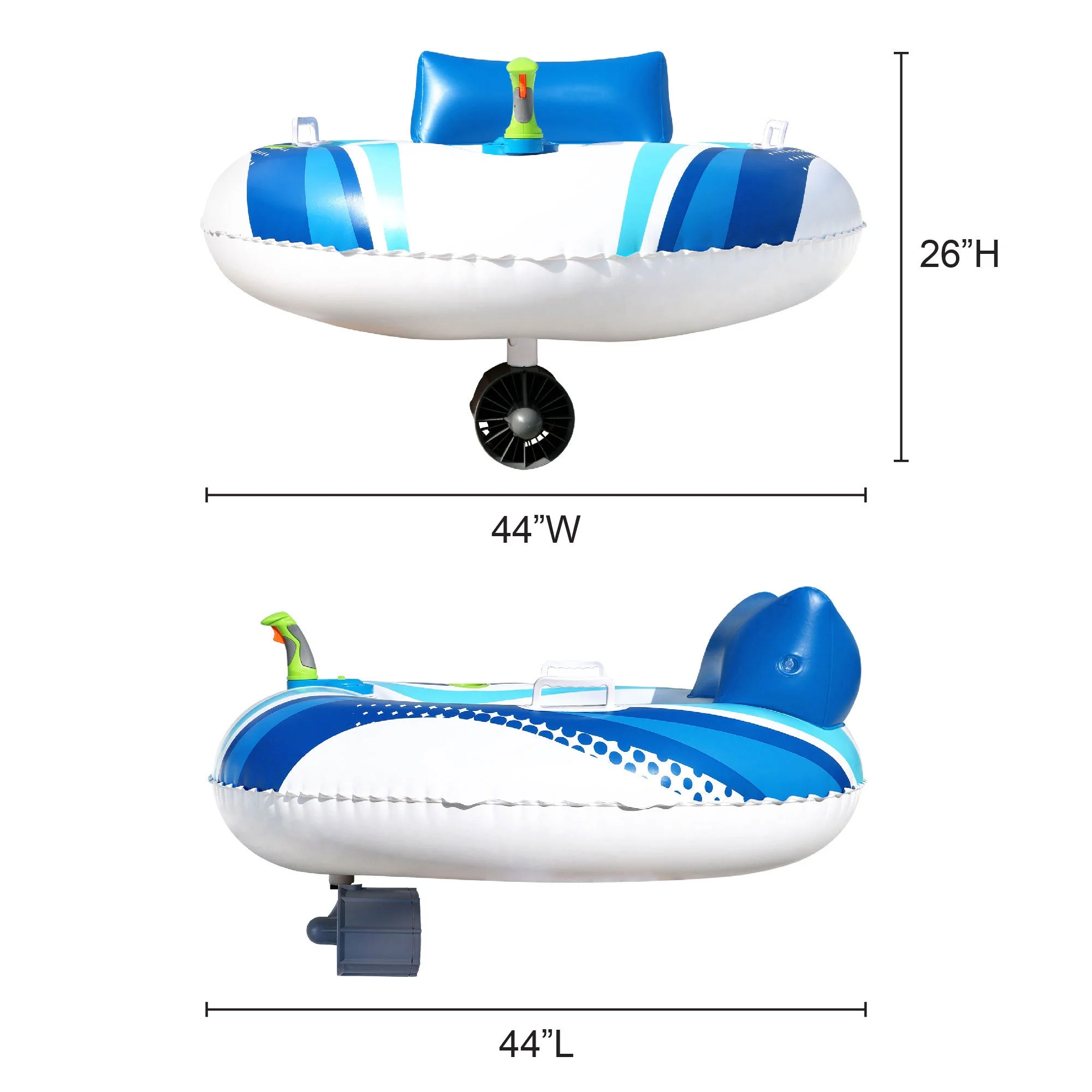 Banzai Motorized Battery Powered Inflatable Pool Cruiser Float for Teens/Adults - Image 7