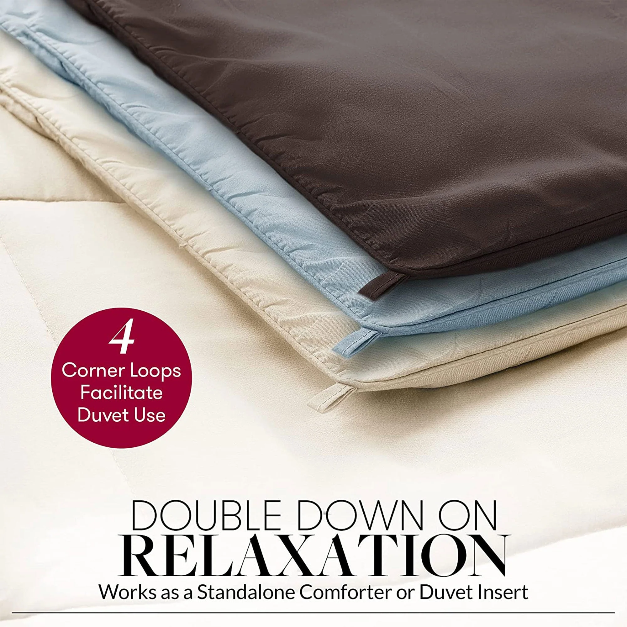 Beckham Hotel Collection 1300 Series Goose Down Comforter, King/Cal King, Gray - Image 7