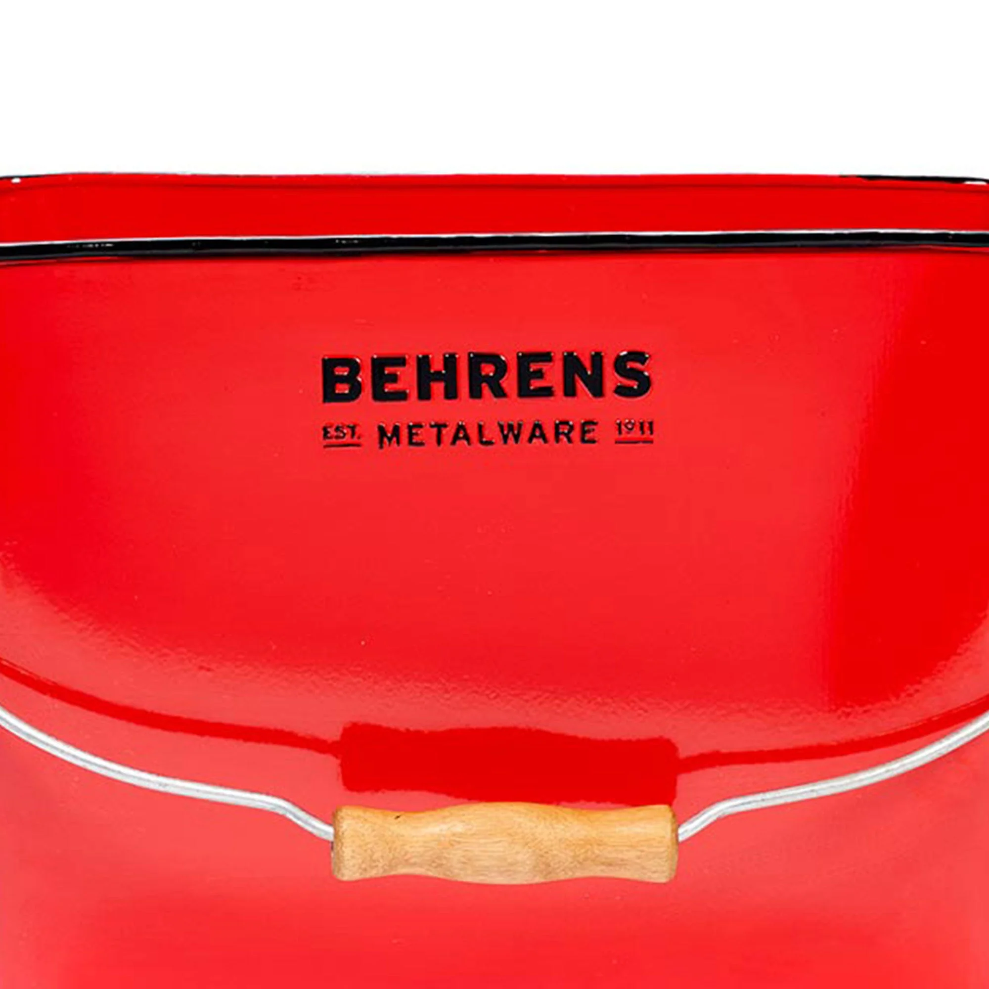 Behrens 3.5 Gal Rectangular Galvanized Steel Cleaning Pail with Handle, Red - Image 7