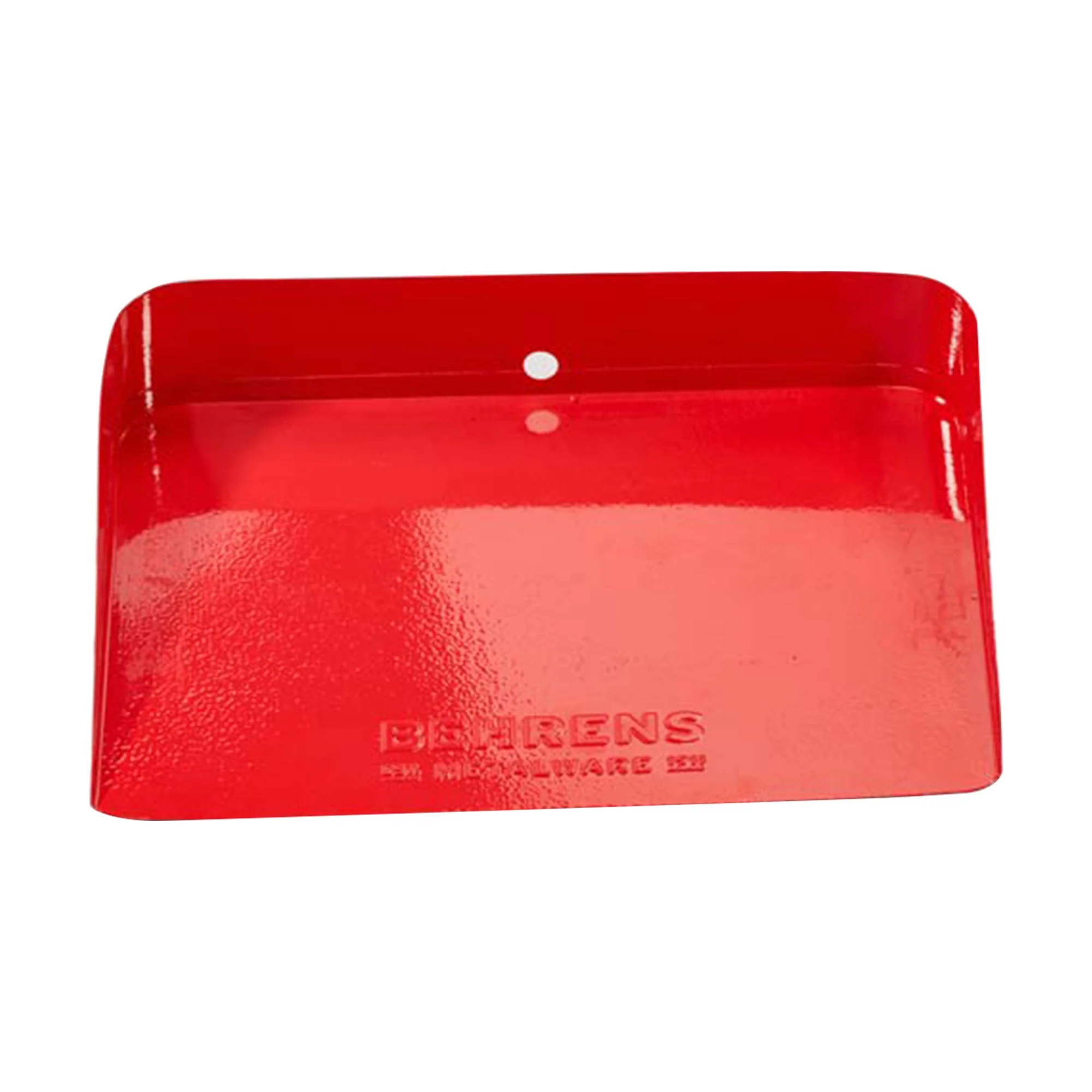 Behrens Portable Rectangular Galvanized Steel Dustpan and Brush Broom Set, Red - Image 8