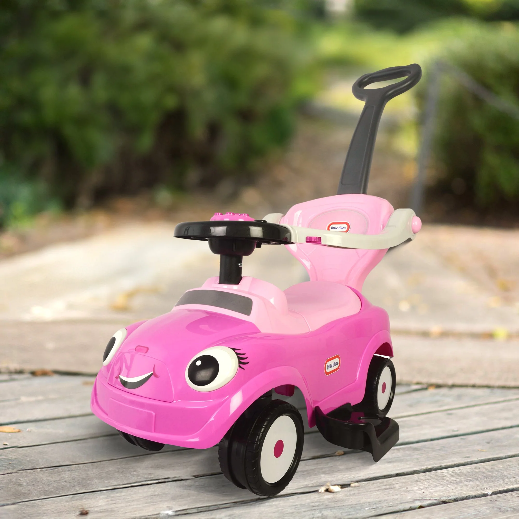 Best Ride On Cars Baby 3 in 1 Little Tikes Push Car Stroller Ride On Toy, Pink - Image 9