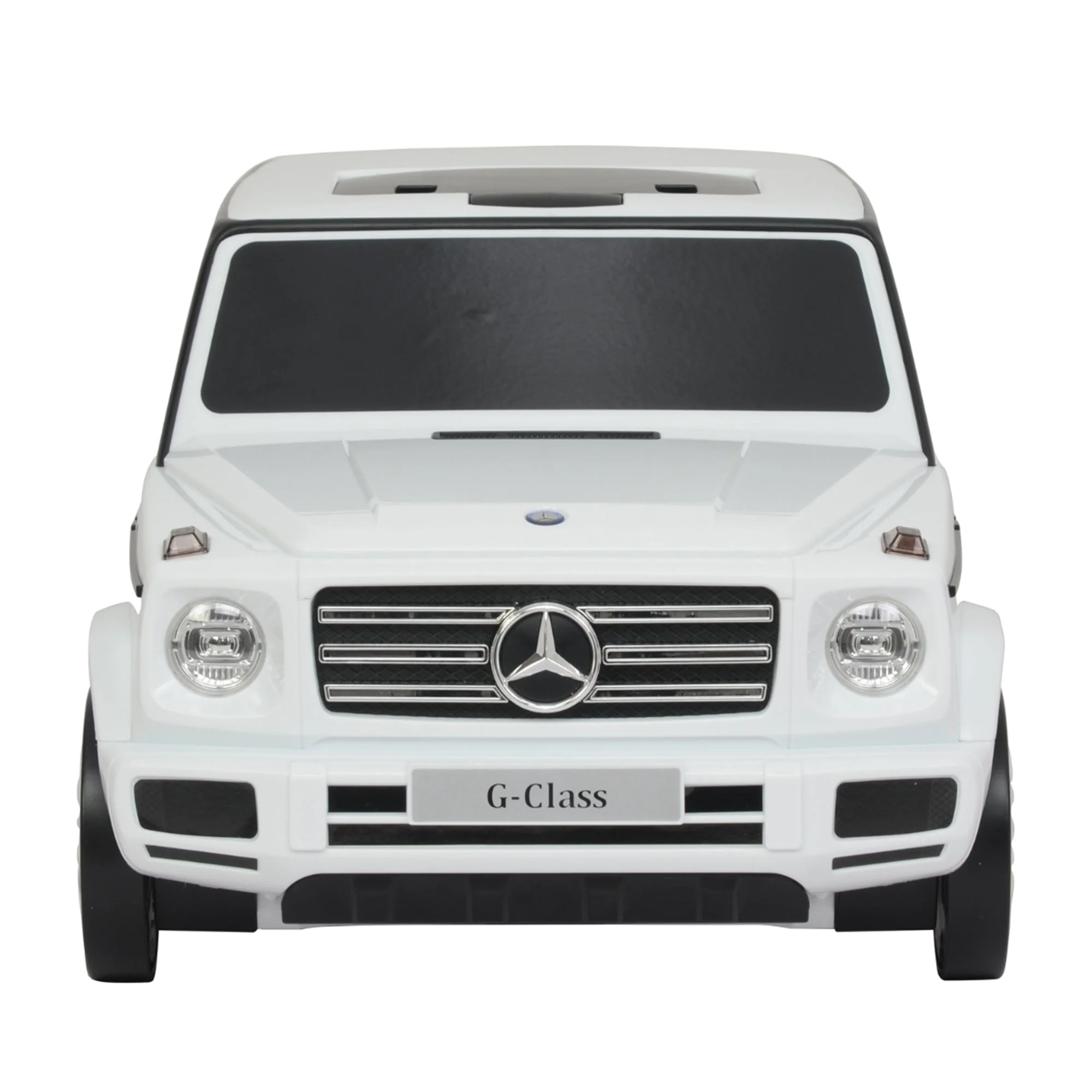 Best Ride On Cars Mercedes G Class Stylish Large Suitcase Ride On Vehicle, White - Image 2