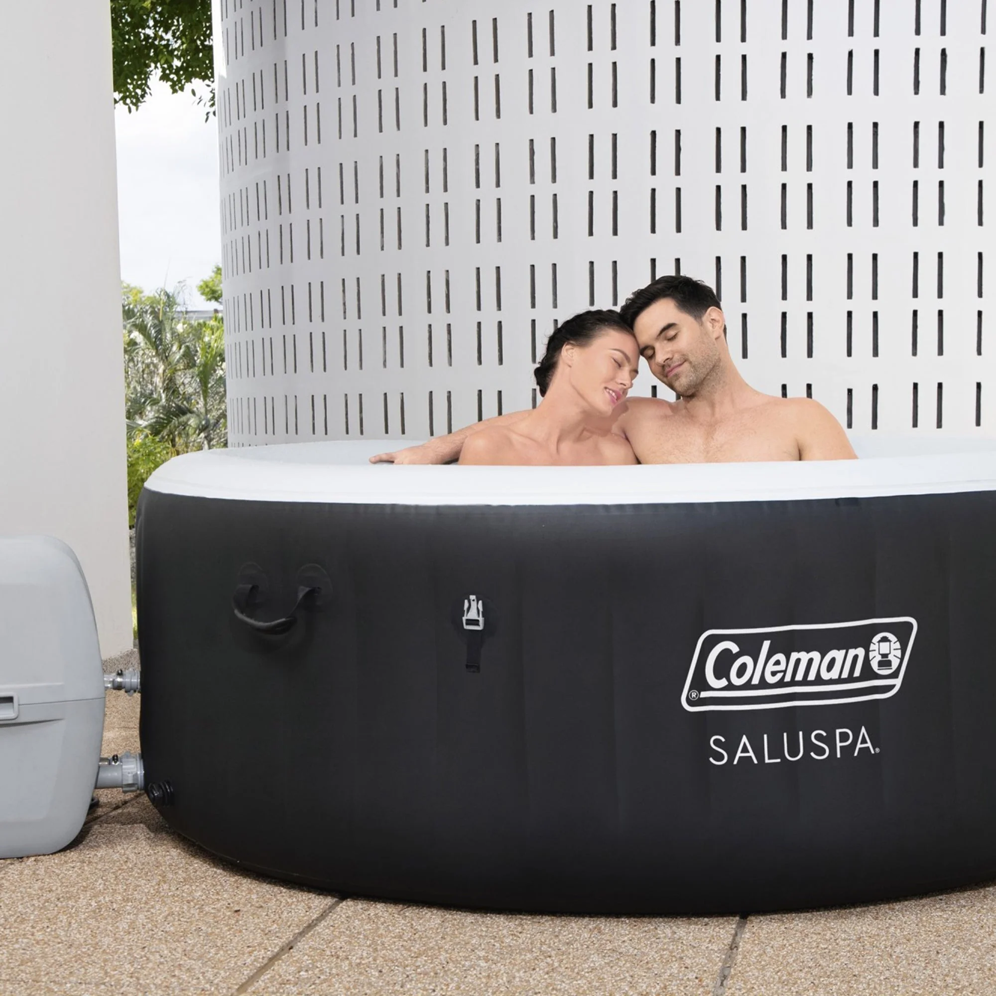 Bestway Coleman Miami AirJet Inflatable Hot Tub with 2 SaluSpa Non-Slip Spa Seat - Image 6