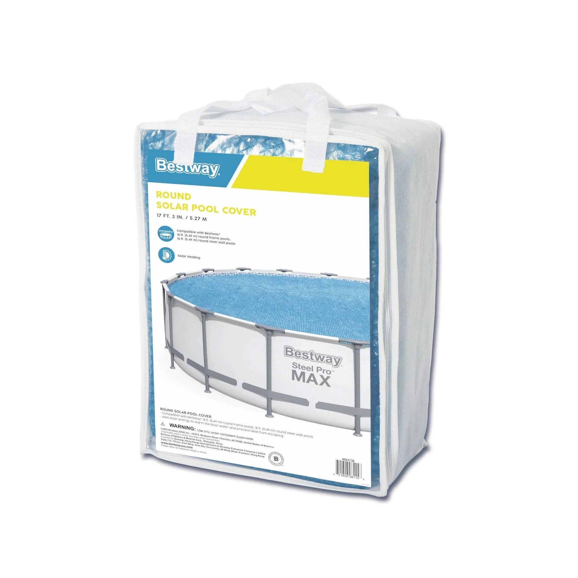 Bestway Flowclear 18' Round Solar Pool Cover for Above Ground Pools (Cover Only) - Image 9