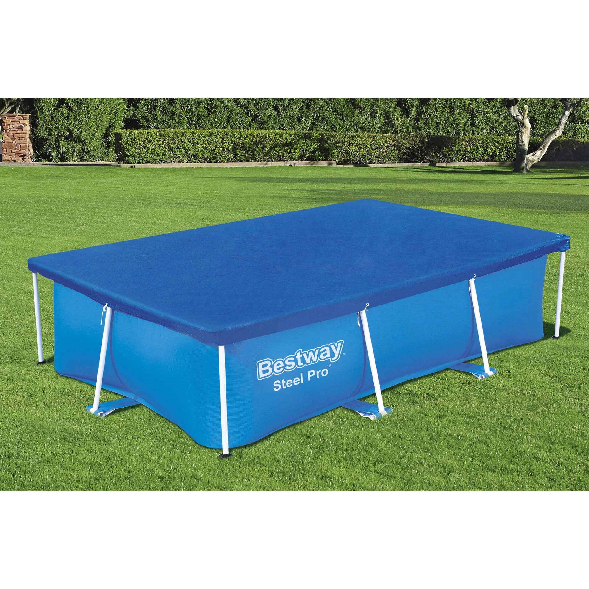 Bestway Flowclear Rectangle 8'6" x 67" Cover for Above Ground Pools (Cover Only) - Image 5