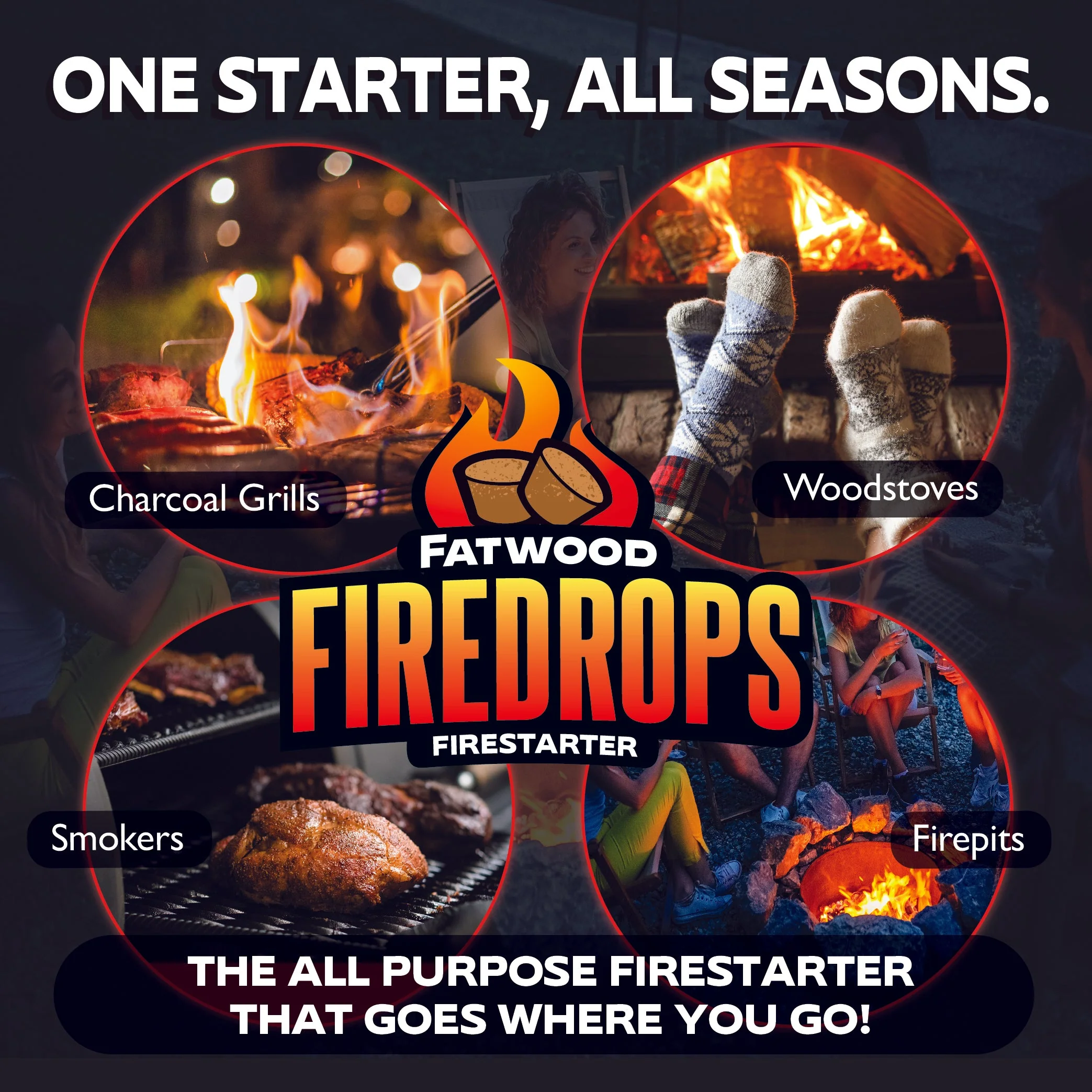 BetterWood Products Firedrop Nontoxic All Natural Fatwood Firestarters, 48 Pack - Image 4