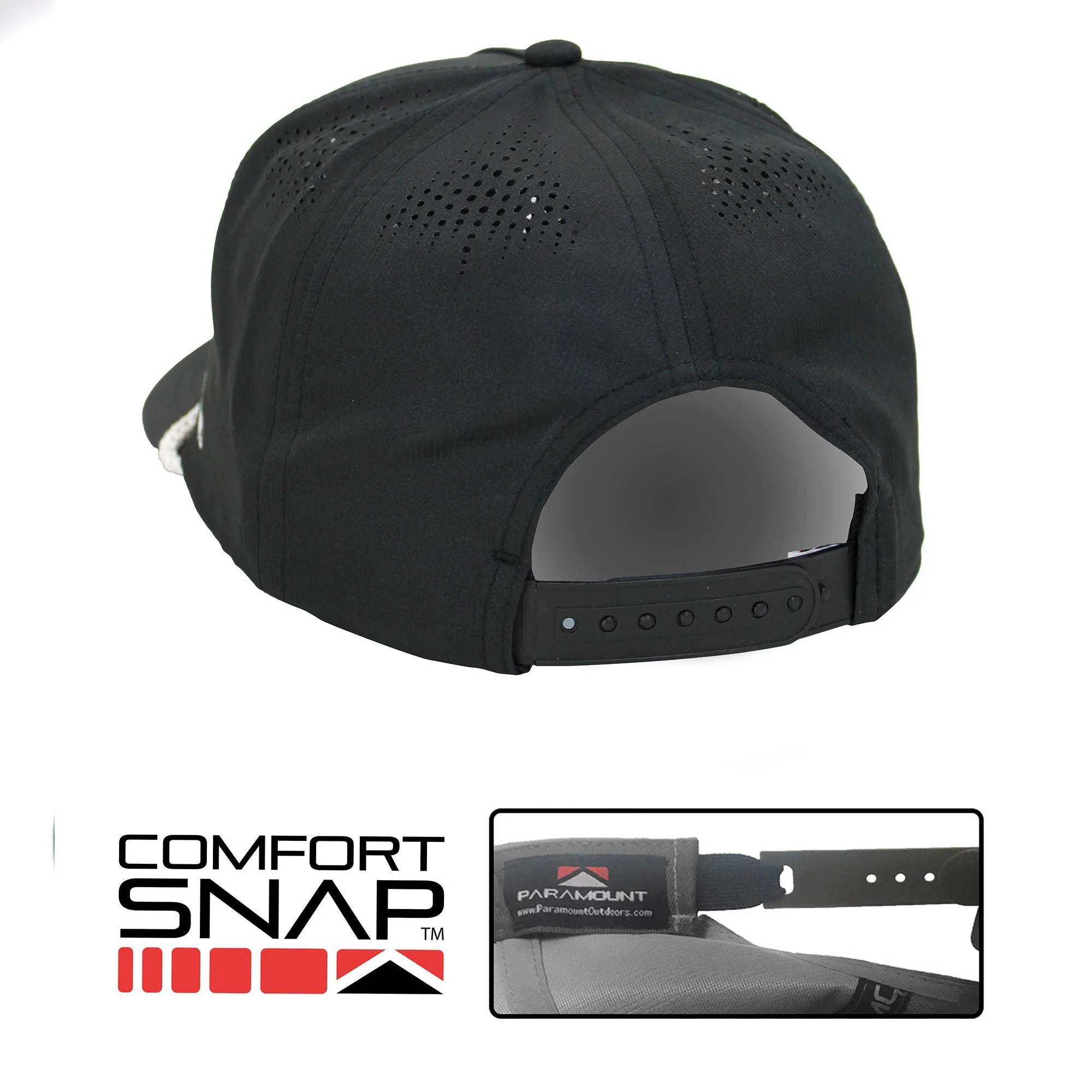 Black Pintail Performance Rope Cap - Image 2