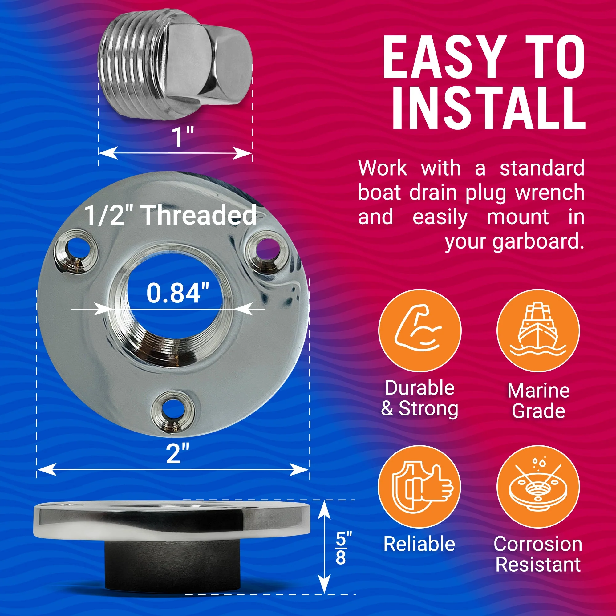 Boat Drain Plug Kit - Image 3